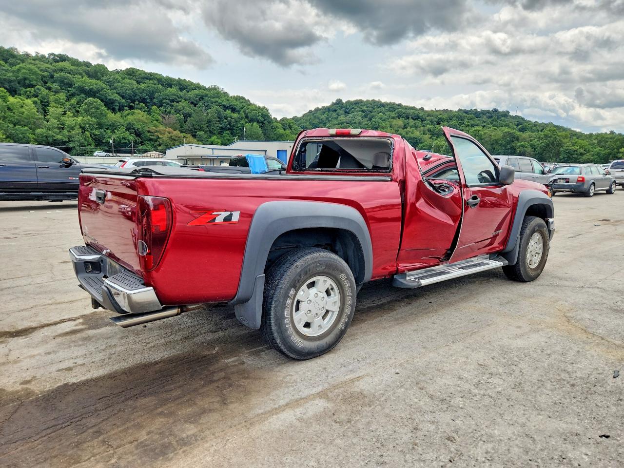 2005 Chevrolet Colorado Burgundy vin: 1GCDS196258187291