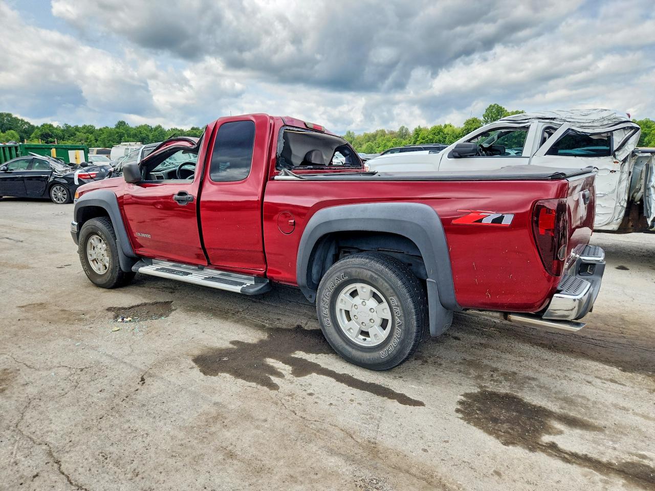 2005 Chevrolet Colorado Burgundy vin: 1GCDS196258187291
