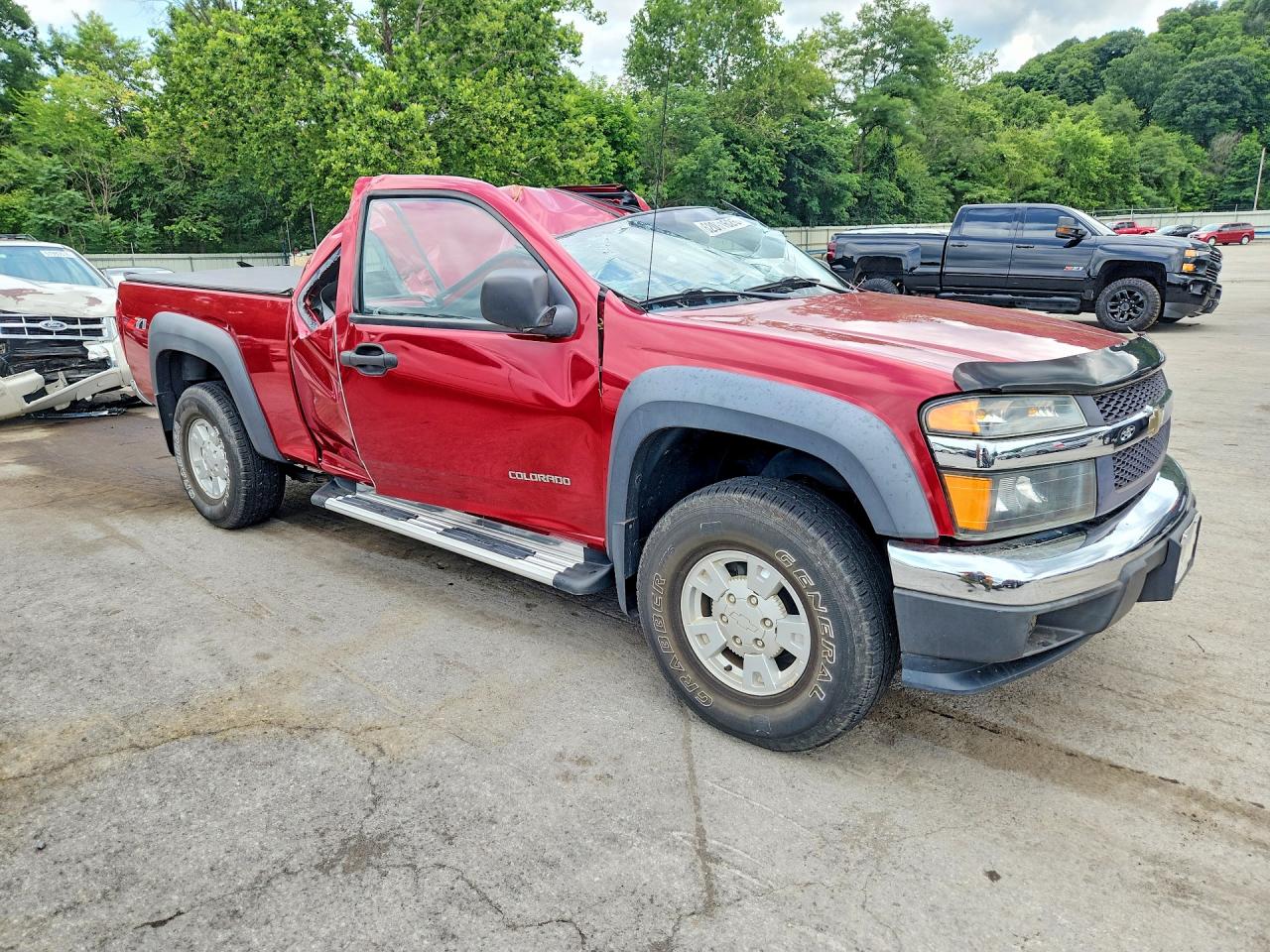 2005 Chevrolet Colorado Burgundy vin: 1GCDS196258187291