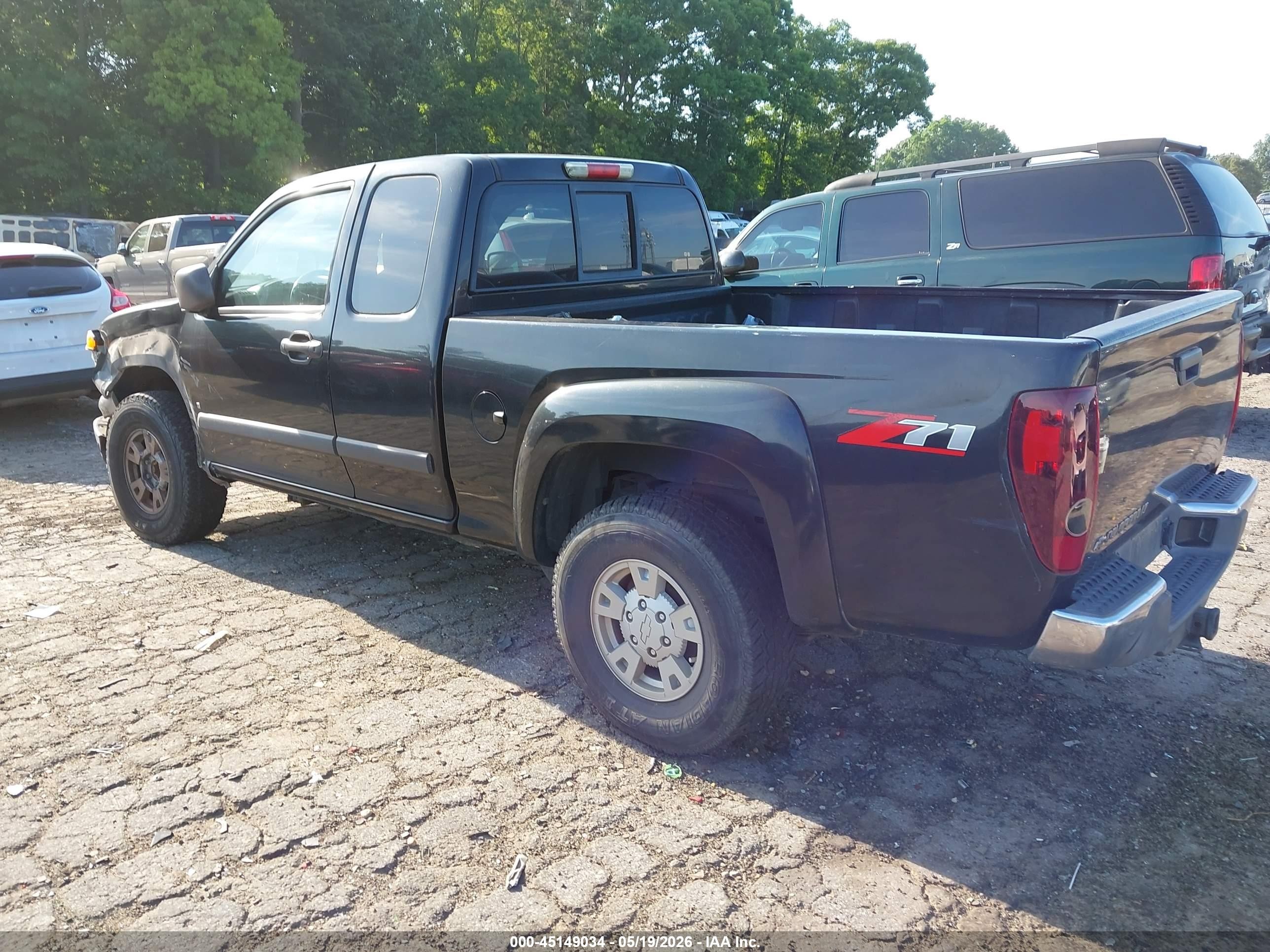 2008 Chevrolet Colorado Lt Черный vin: 1GCDS19E788107771