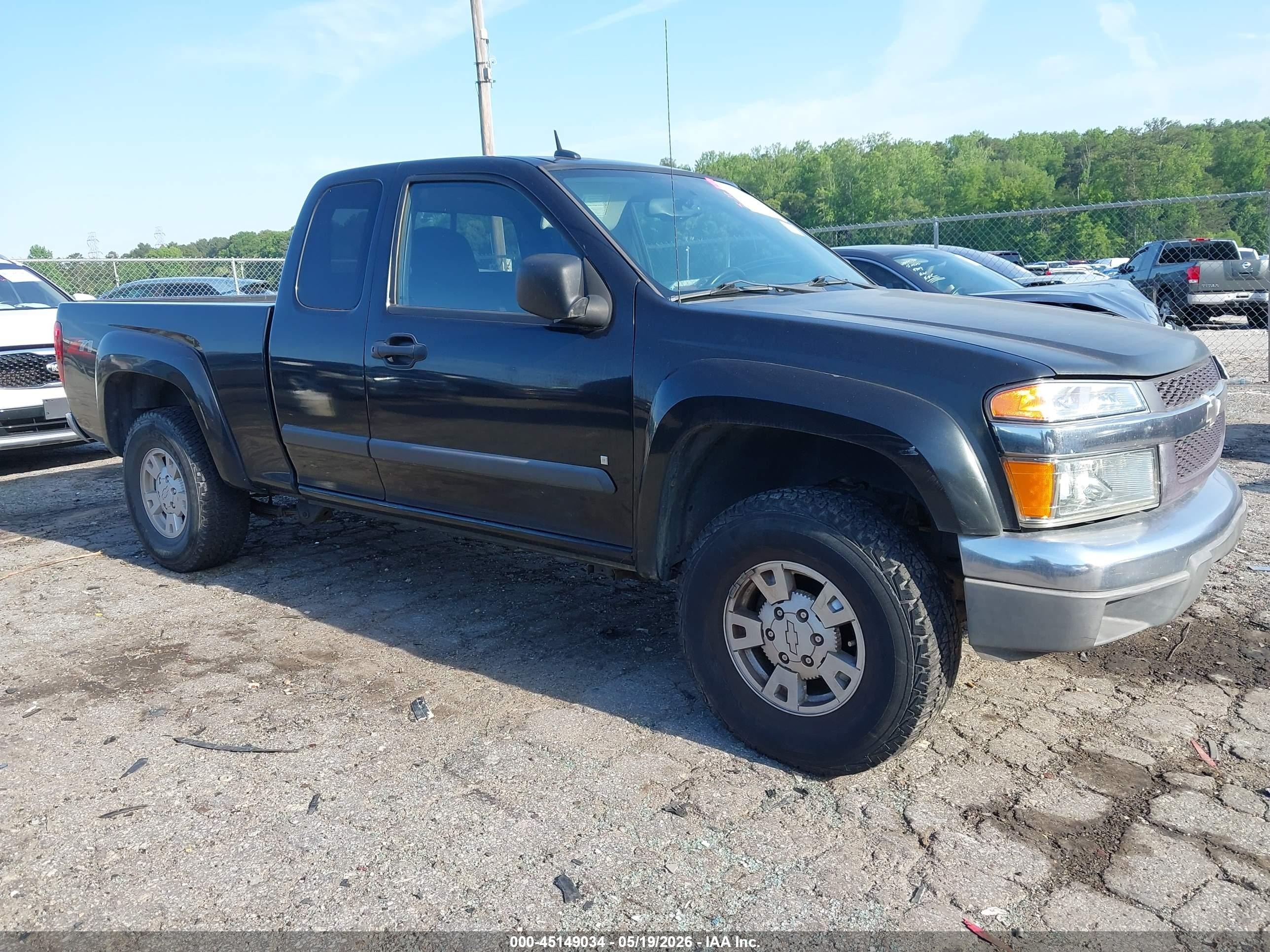 2008 Chevrolet Colorado Lt Черный vin: 1GCDS19E788107771