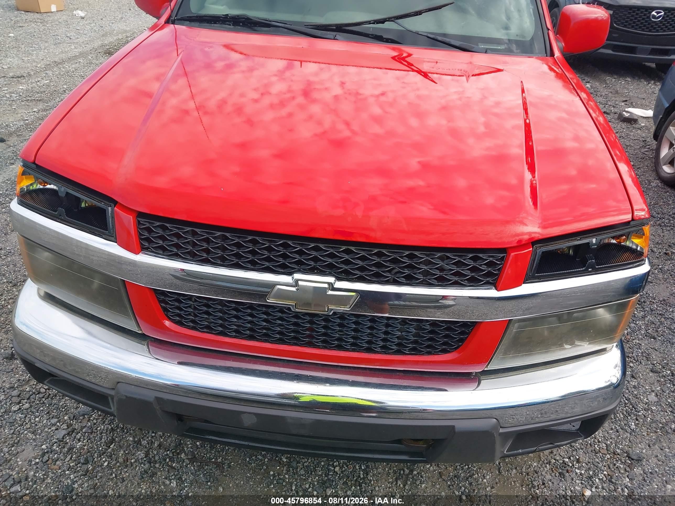 2009 Chevrolet Colorado Lt Red vin: 1GCDS19E898114567