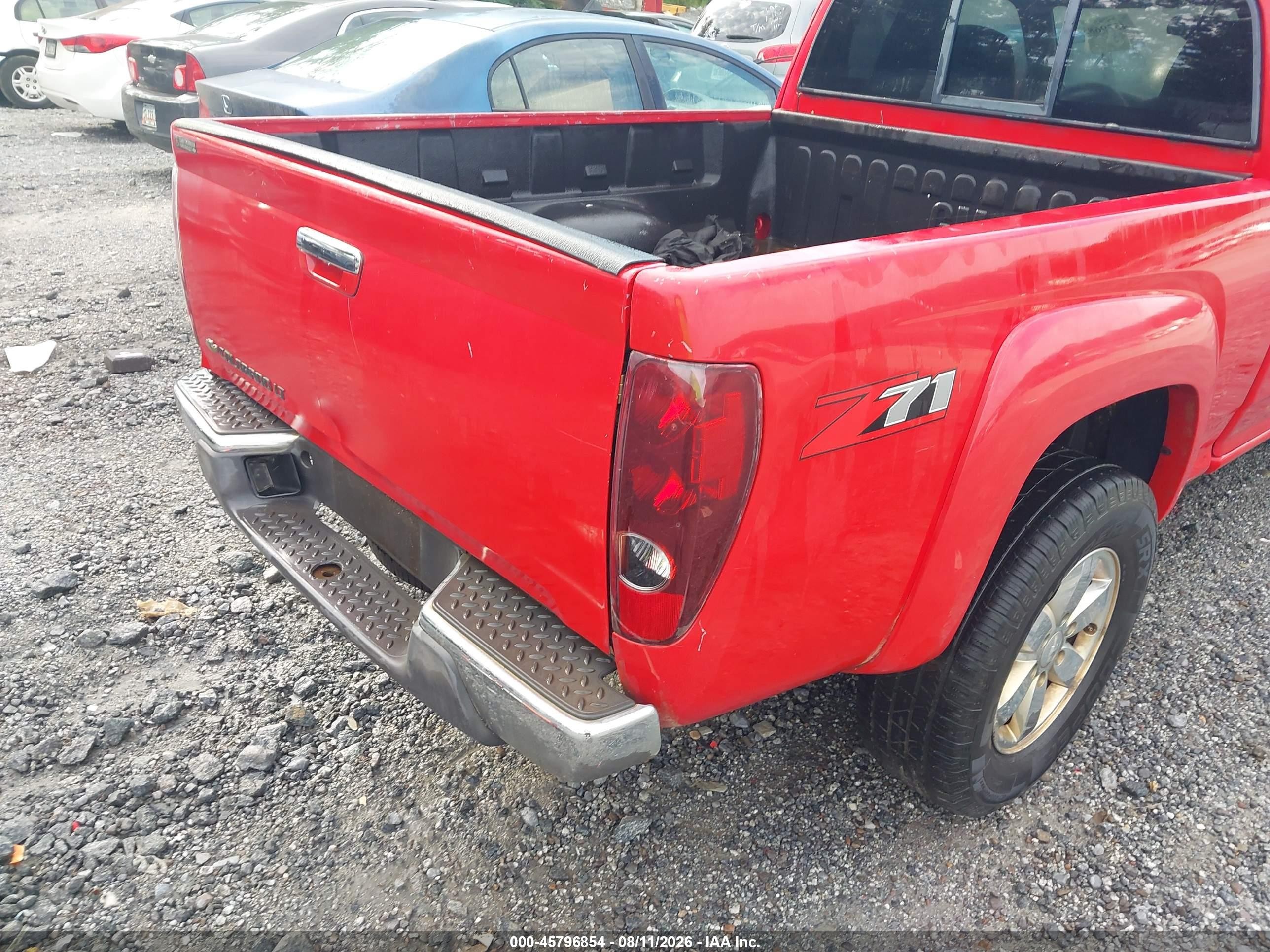 2009 Chevrolet Colorado Lt Red vin: 1GCDS19E898114567