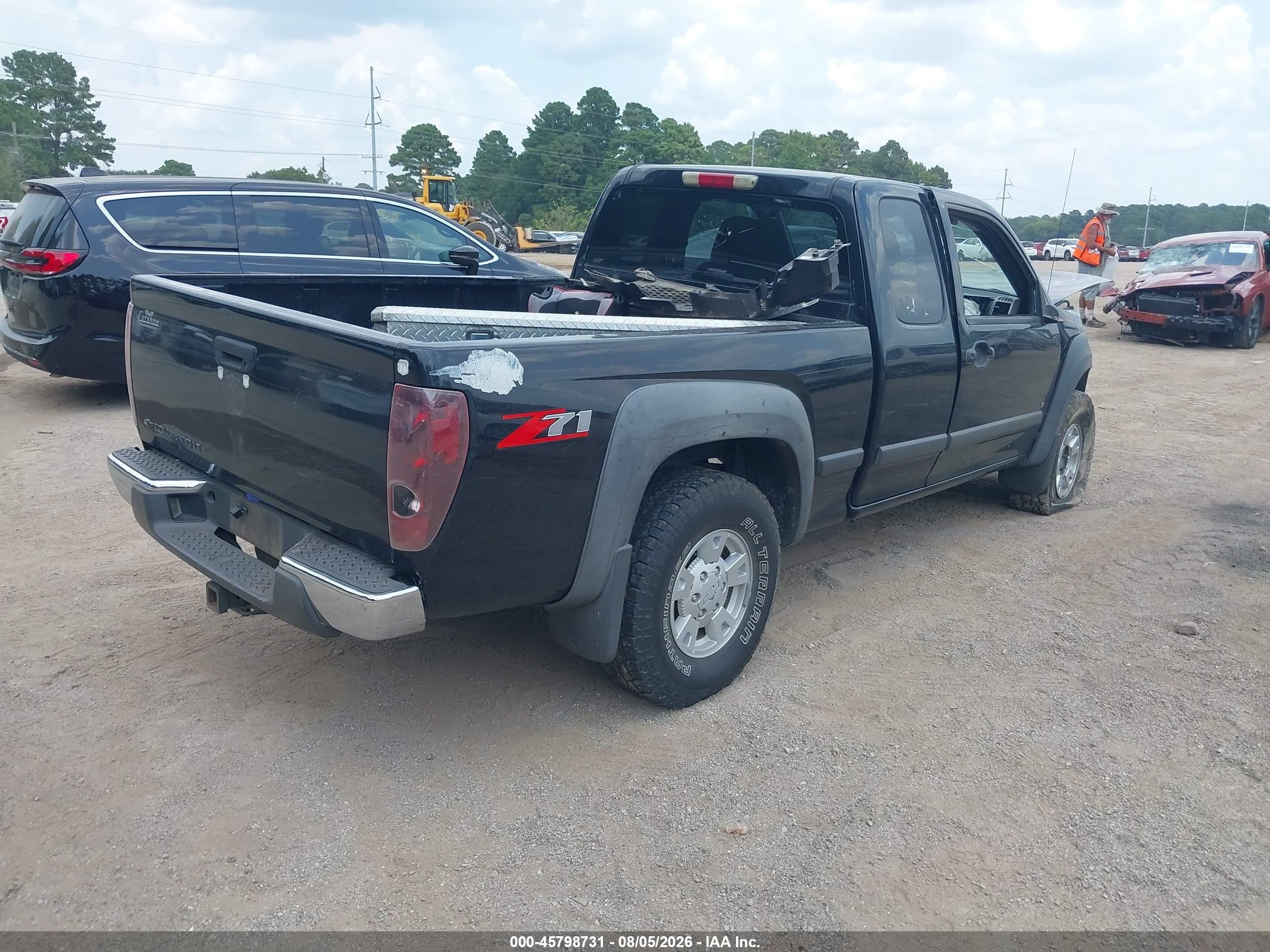 2007 Chevrolet Colorado Lt Black vin: 1GCDS19EX78172273