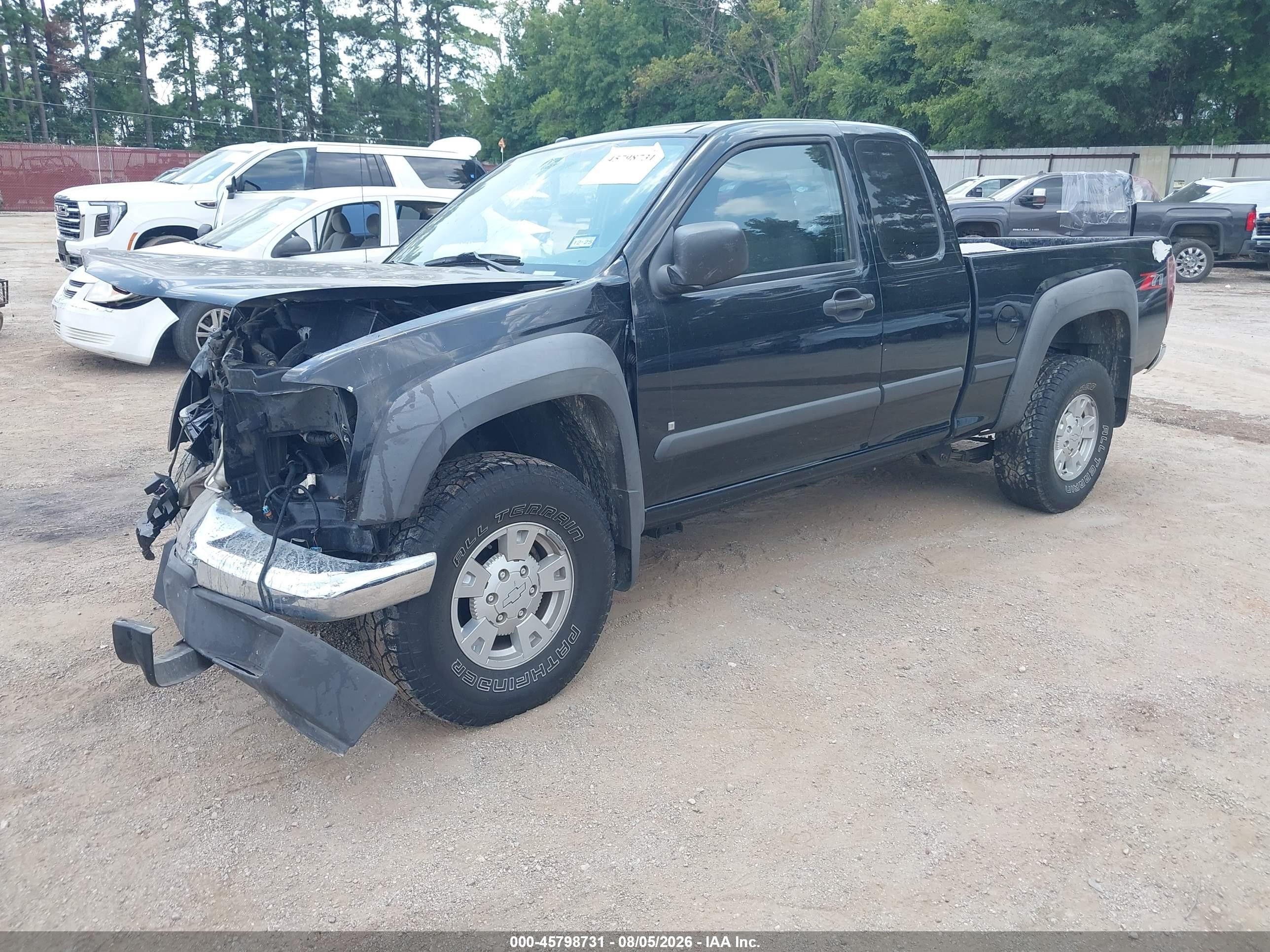 2007 Chevrolet Colorado Lt Black vin: 1GCDS19EX78172273