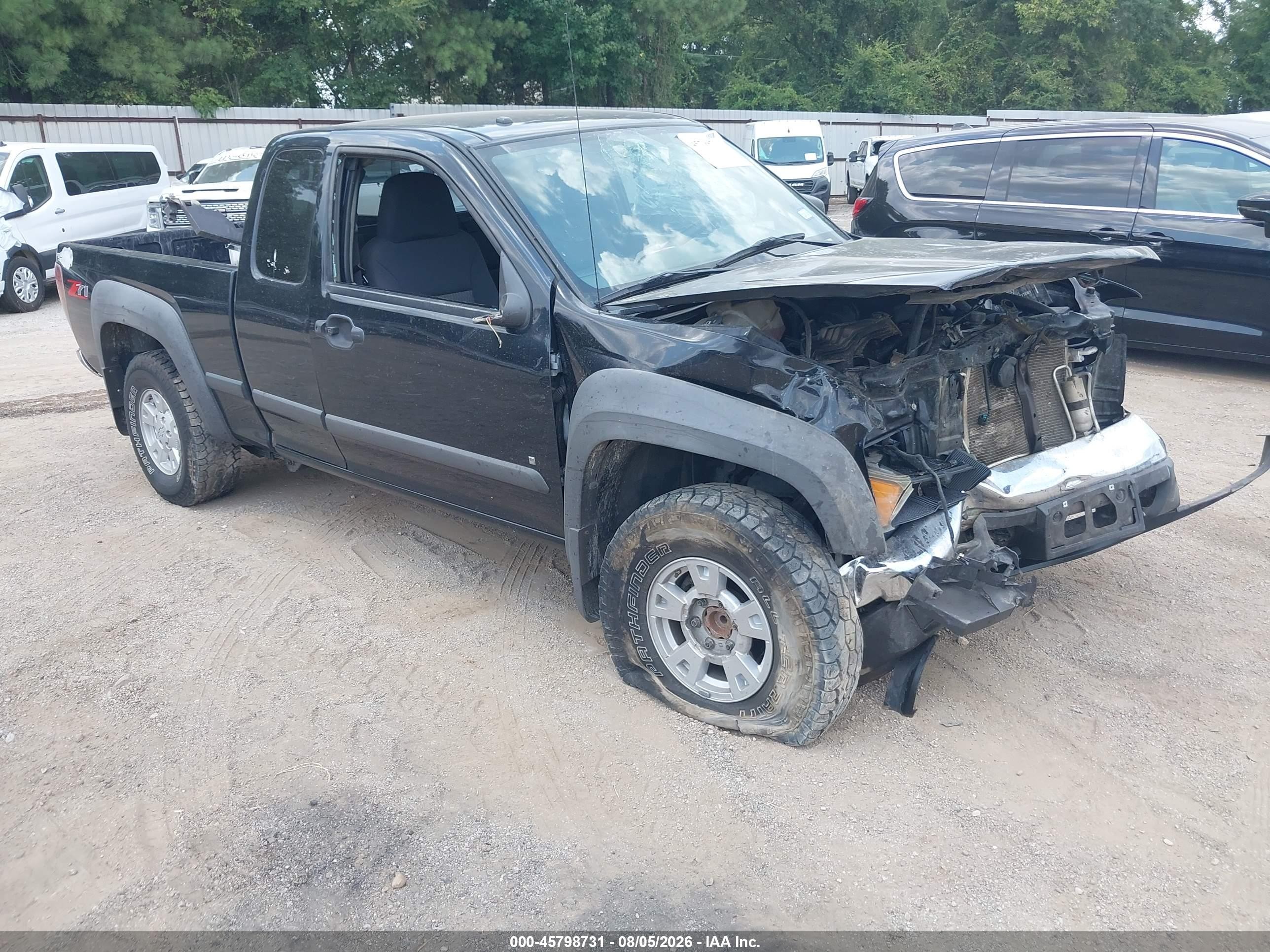 2007 Chevrolet Colorado Lt Black vin: 1GCDS19EX78172273
