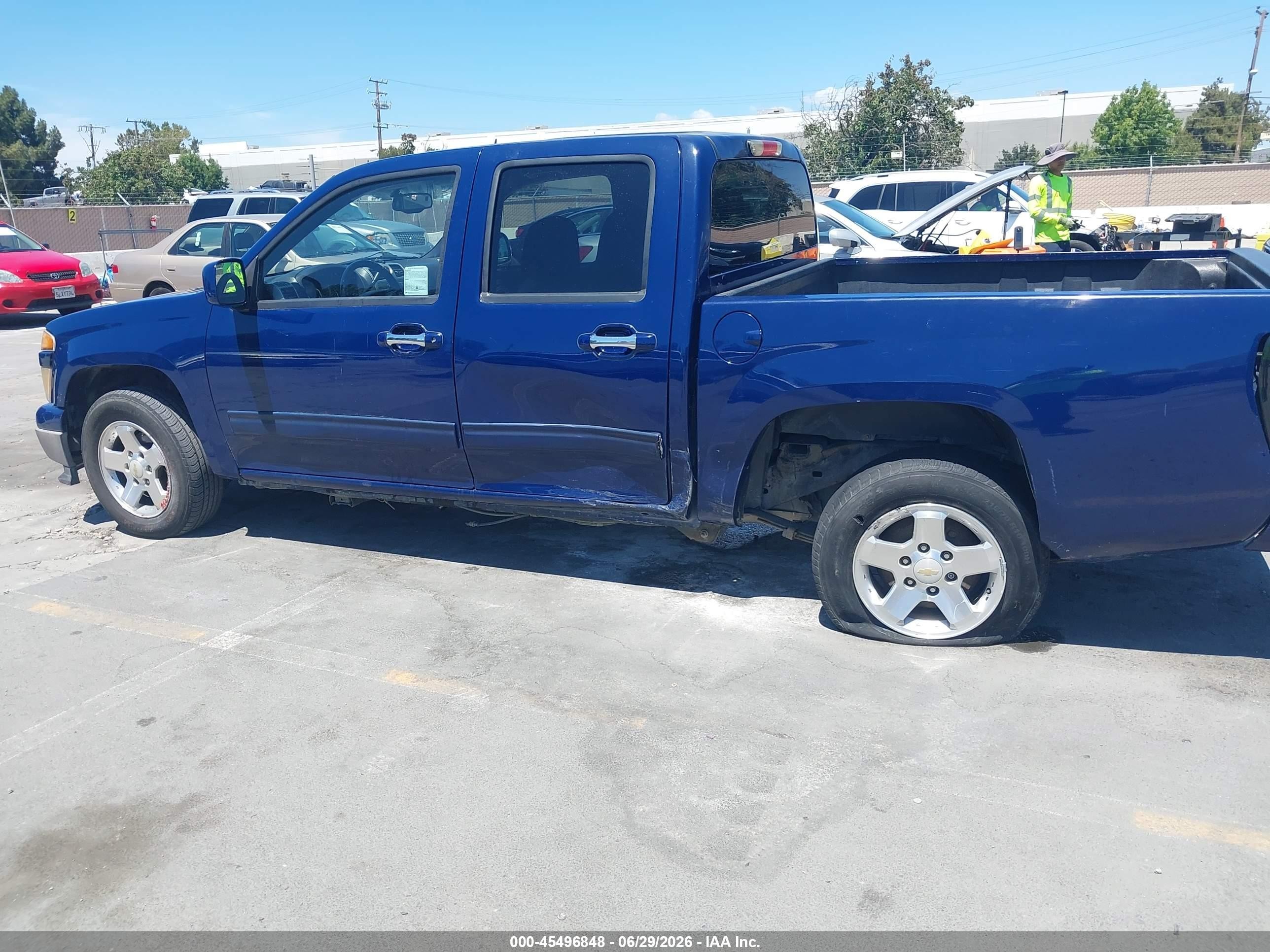 2010 Chevrolet Colorado 1lt Blue vin: 1GCDSCDE1A8134392