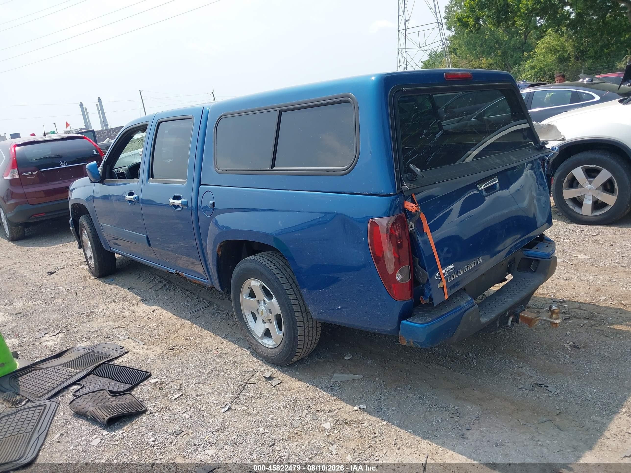 2012 Chevrolet Colorado Lt W/1lt Blue vin: 1GCDSCF90C8147525