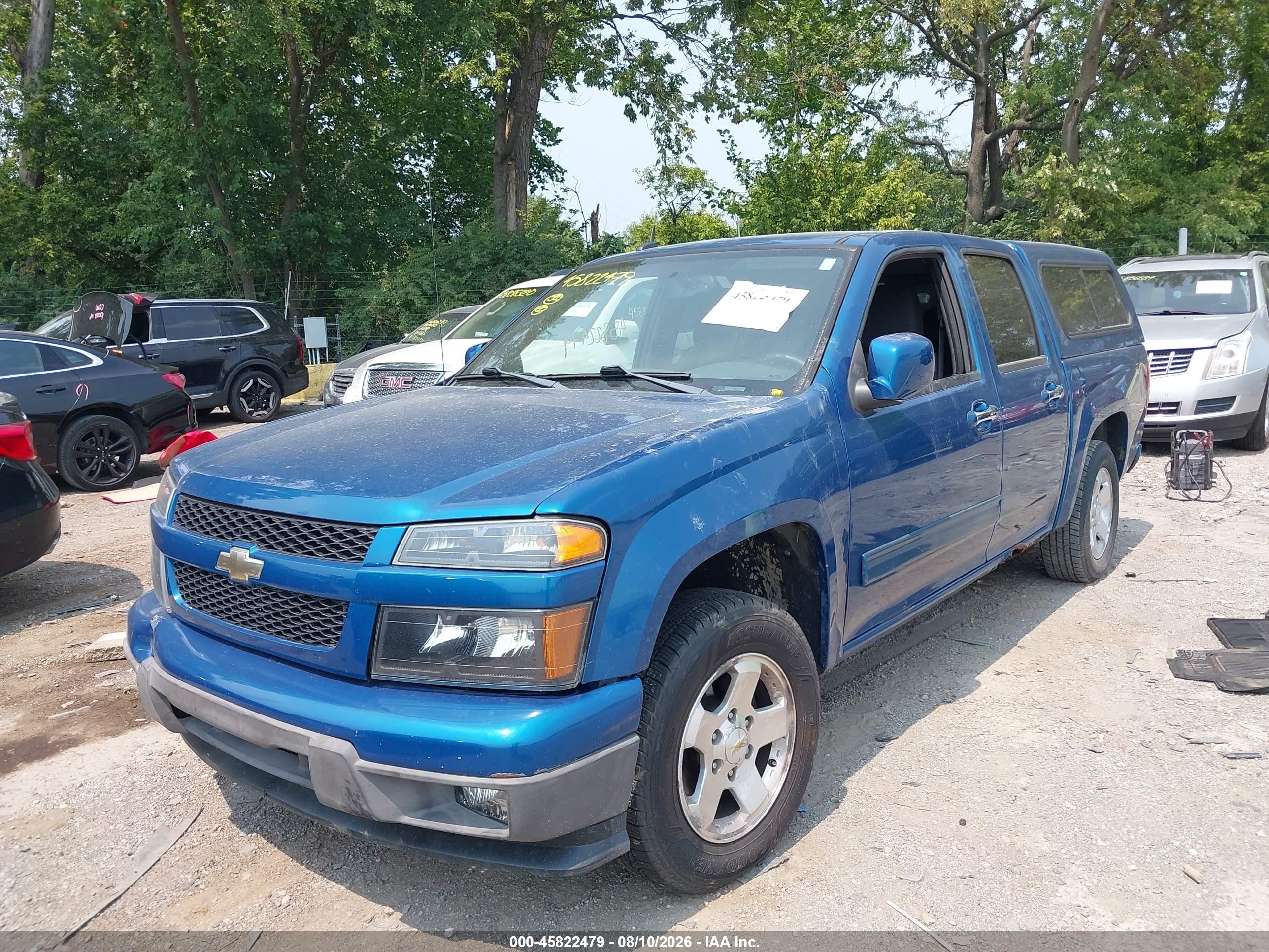 2012 Chevrolet Colorado Lt W/1lt Blue vin: 1GCDSCF90C8147525