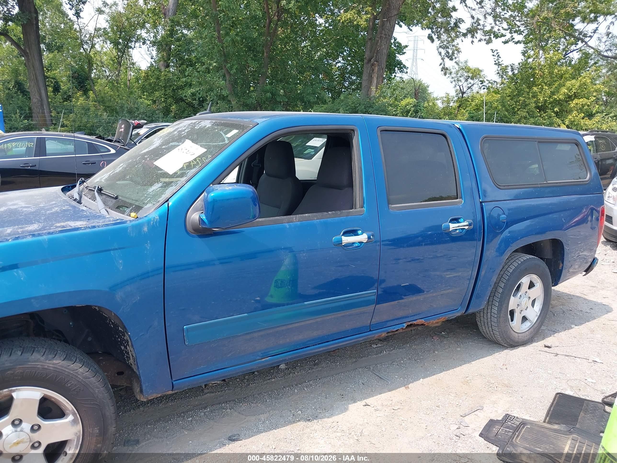 2012 Chevrolet Colorado Lt W/1lt Blue vin: 1GCDSCF90C8147525