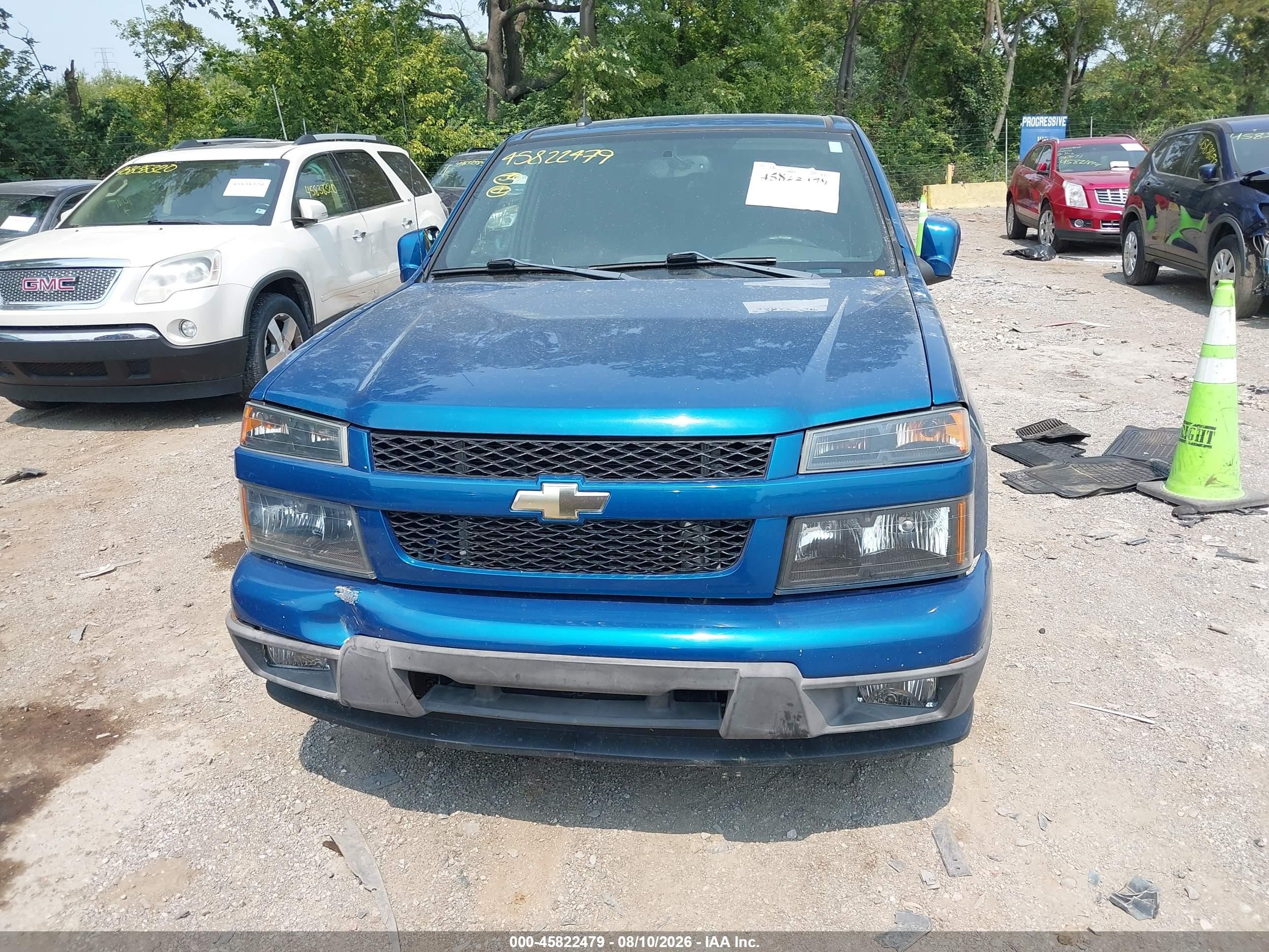 2012 Chevrolet Colorado Lt W/1lt Blue vin: 1GCDSCF90C8147525
