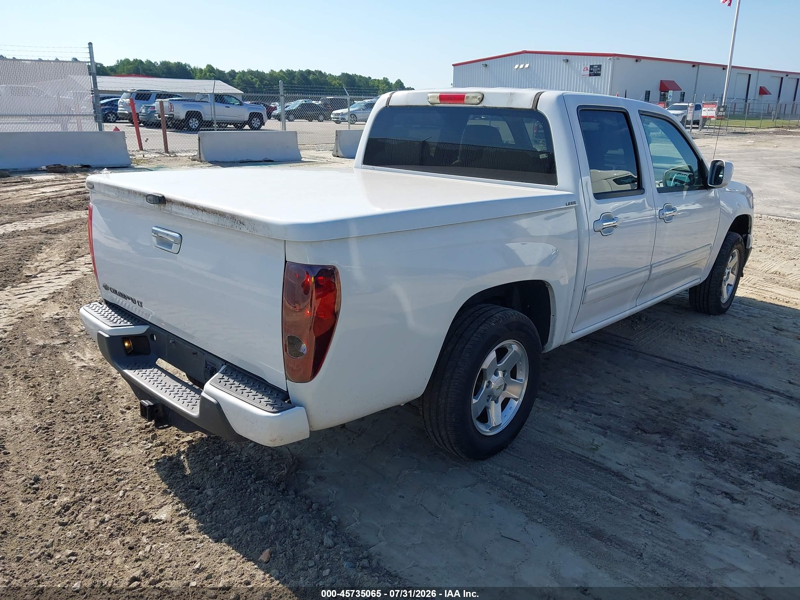 2012 Chevrolet Colorado Lt W/1lt White vin: 1GCDSCF92C8127633