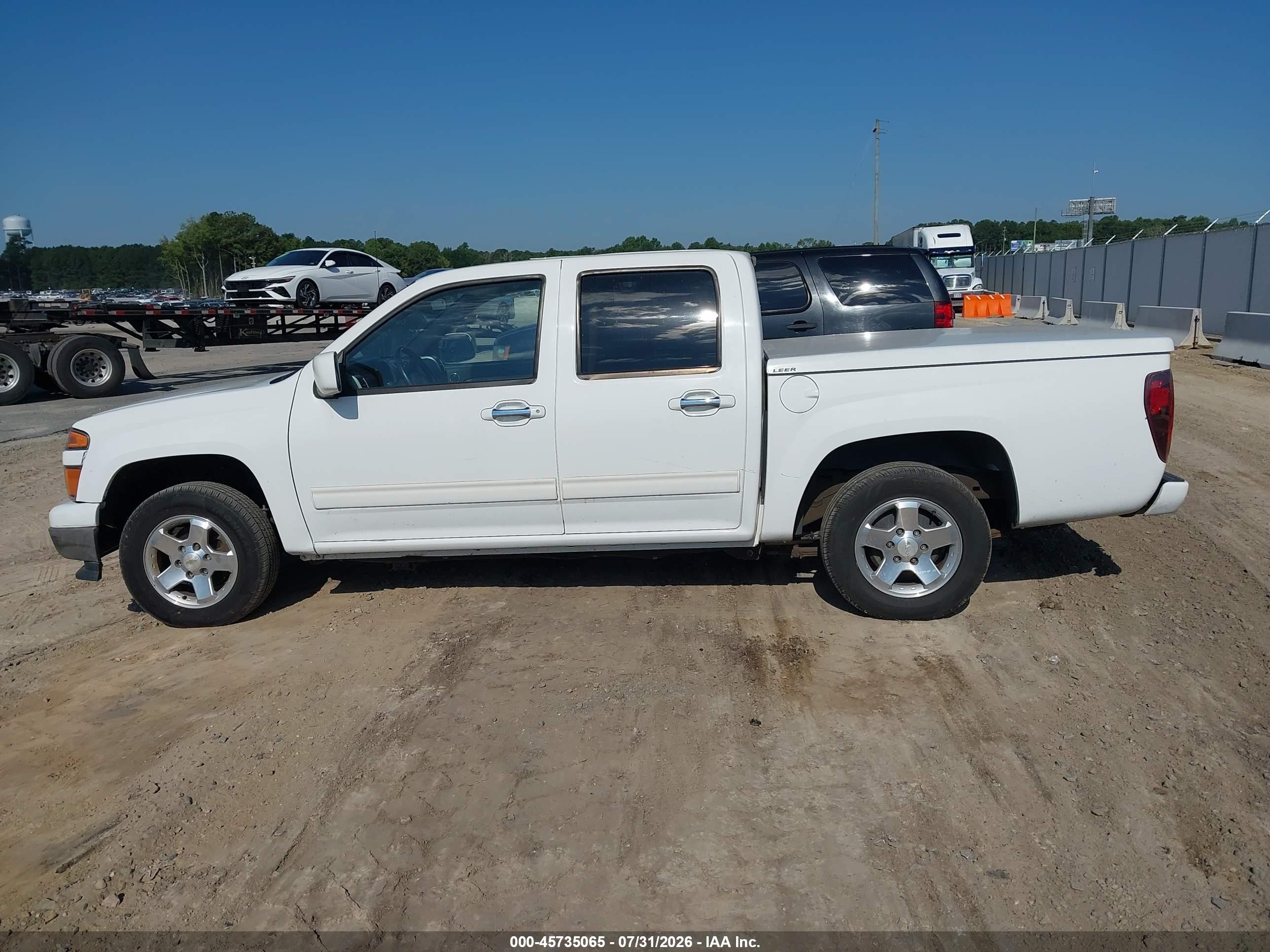 2012 Chevrolet Colorado Lt W/1lt White vin: 1GCDSCF92C8127633