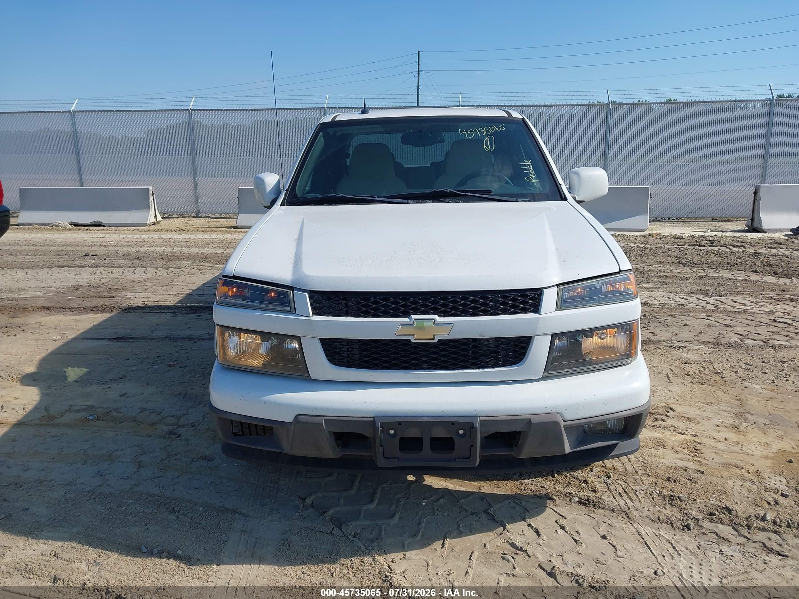 2012 Chevrolet Colorado Lt W/1lt White vin: 1GCDSCF92C8127633