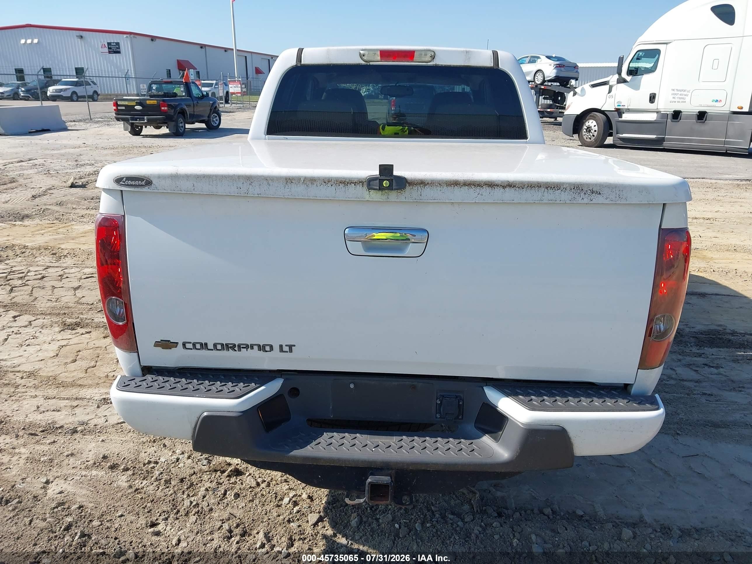 2012 Chevrolet Colorado Lt W/1lt White vin: 1GCDSCF92C8127633