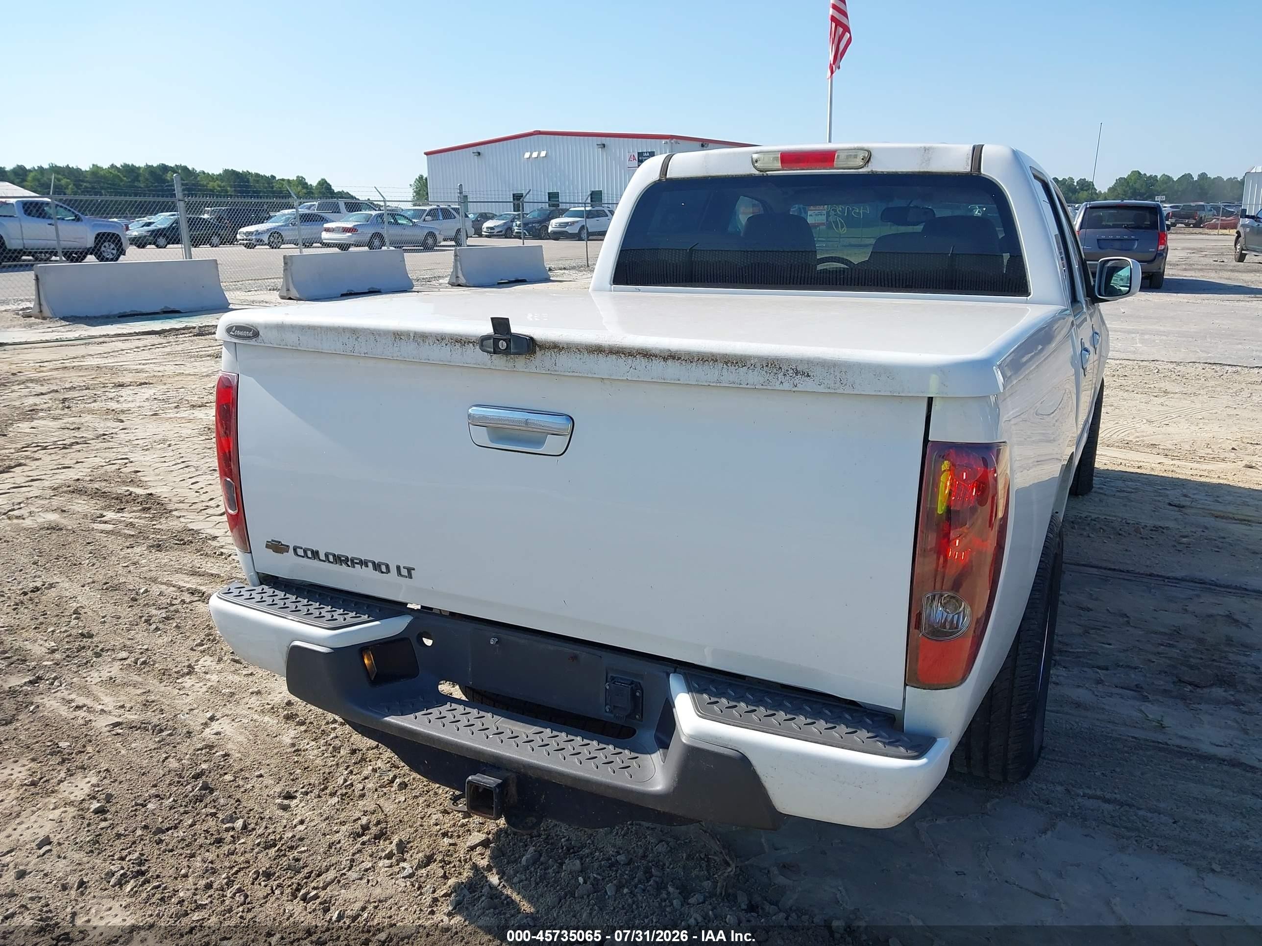 2012 Chevrolet Colorado Lt W/1lt White vin: 1GCDSCF92C8127633