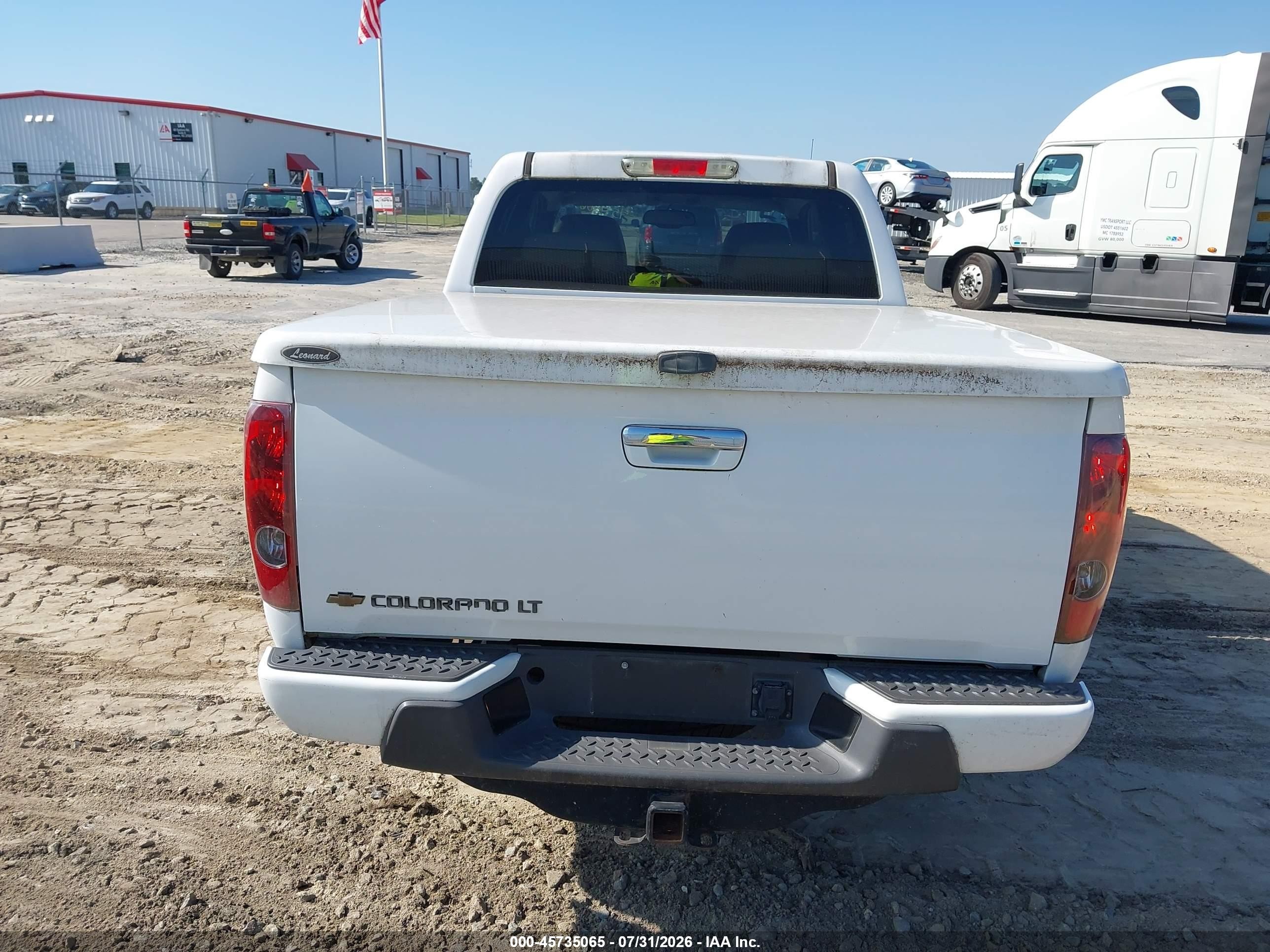 2012 Chevrolet Colorado Lt W/1lt White vin: 1GCDSCF92C8127633