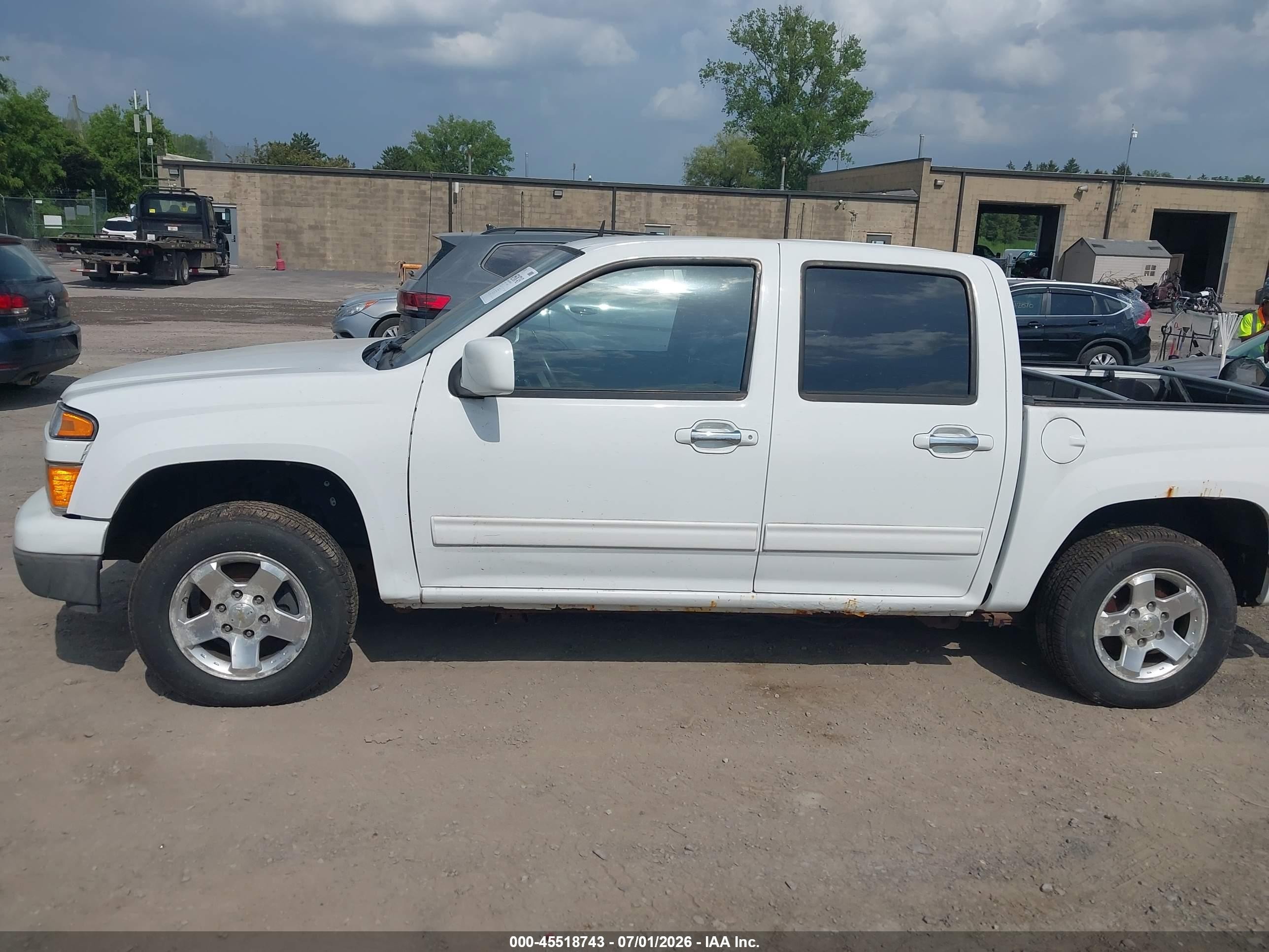 2012 Chevrolet Colorado Lt W/1lt White vin: 1GCDSCF92C8137272