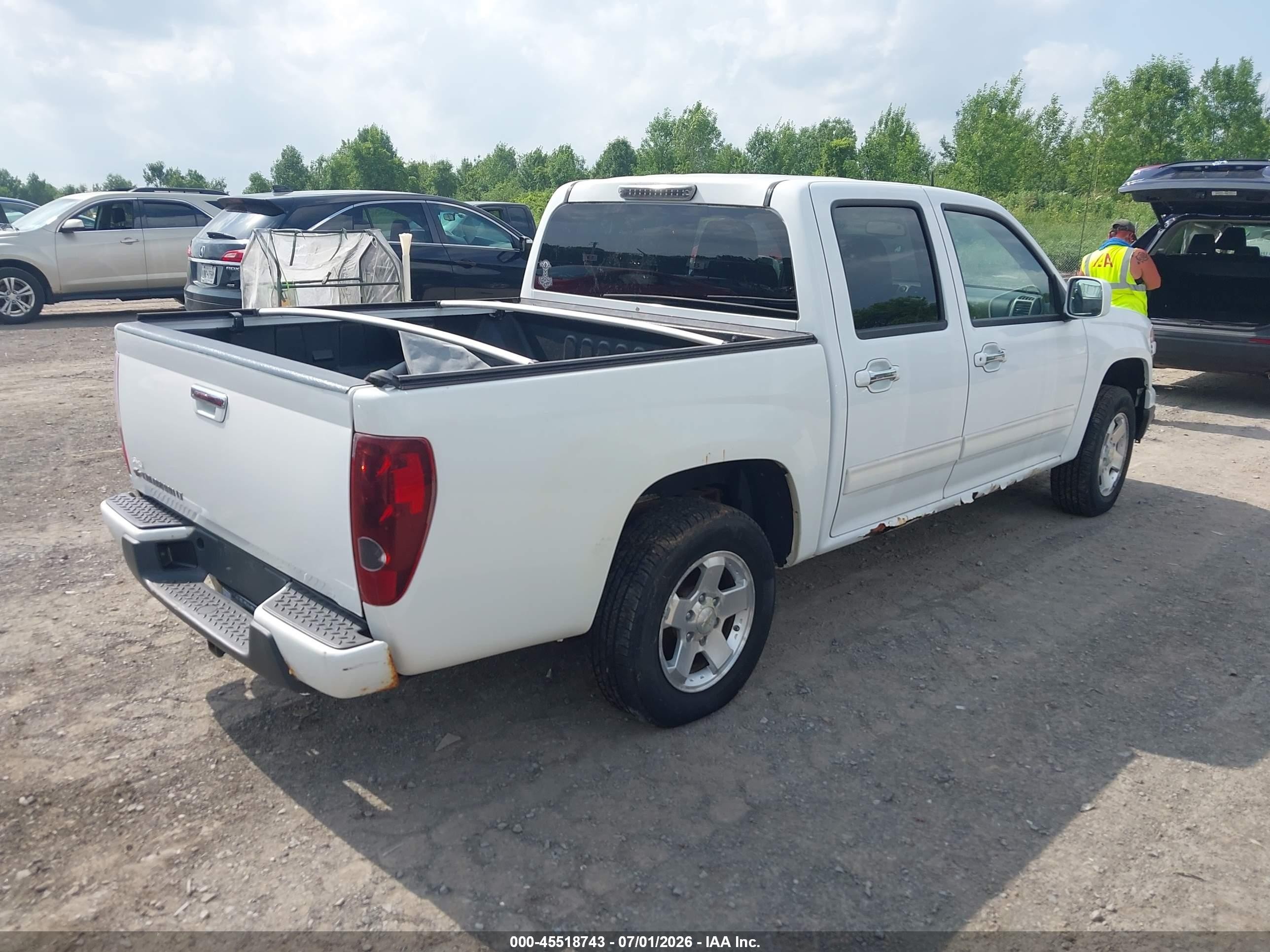 2012 Chevrolet Colorado Lt W/1lt White vin: 1GCDSCF92C8137272