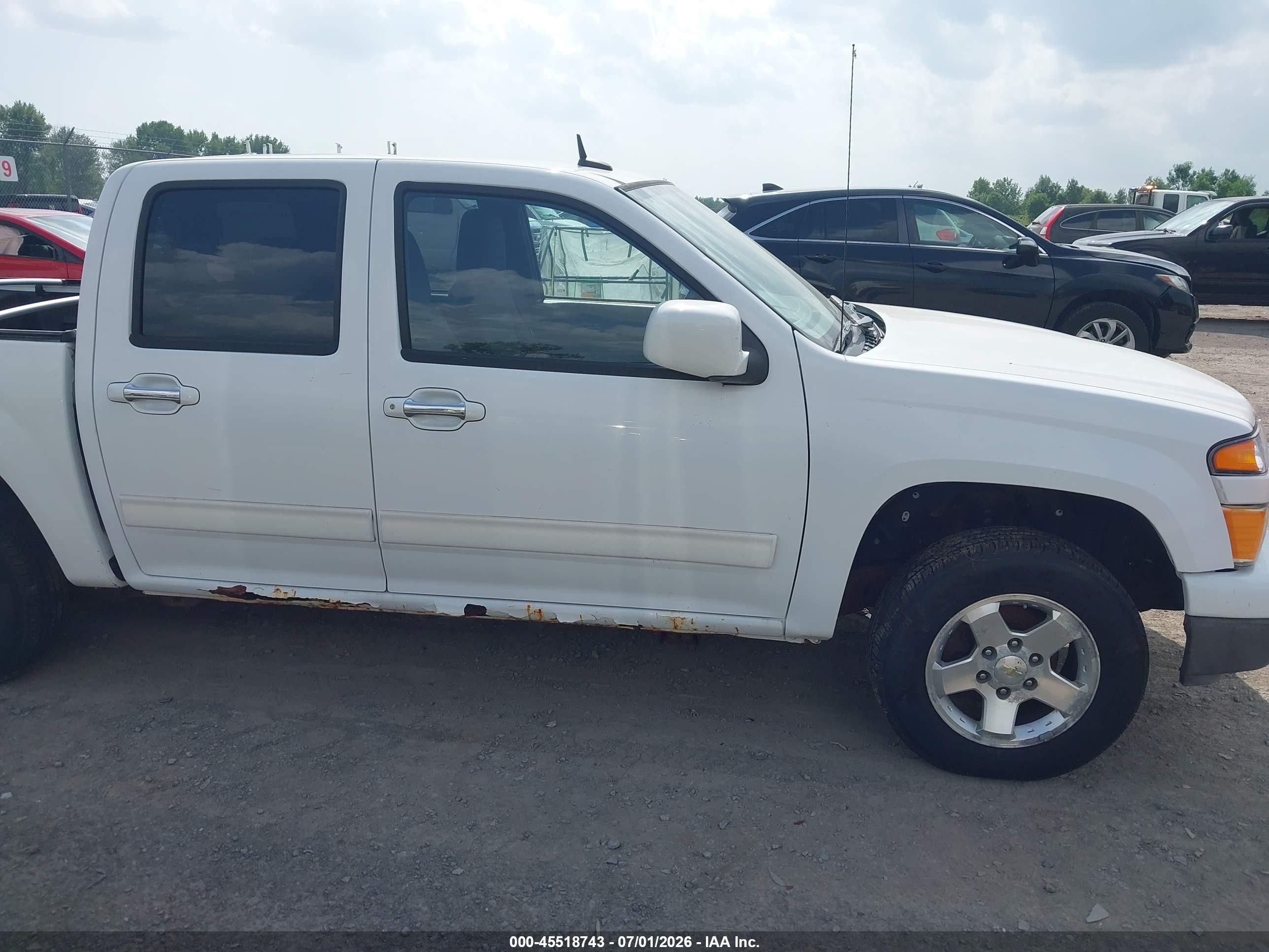 2012 Chevrolet Colorado Lt W/1lt White vin: 1GCDSCF92C8137272