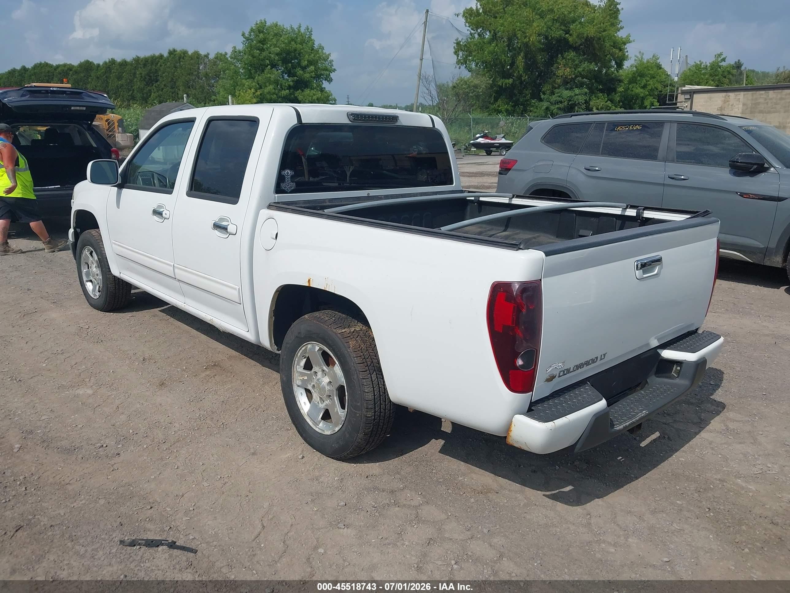 2012 Chevrolet Colorado Lt W/1lt White vin: 1GCDSCF92C8137272