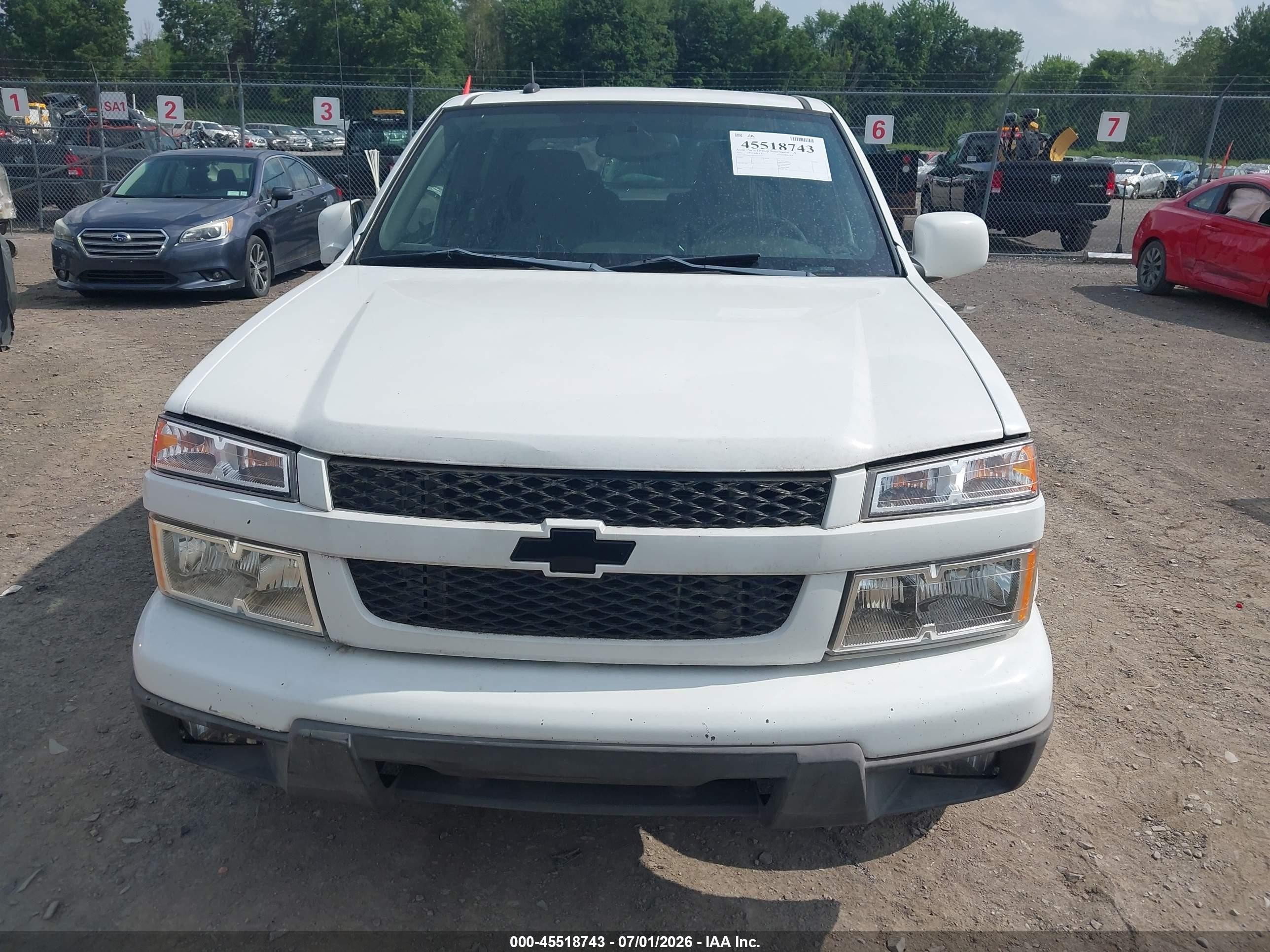 2012 Chevrolet Colorado Lt W/1lt White vin: 1GCDSCF92C8137272