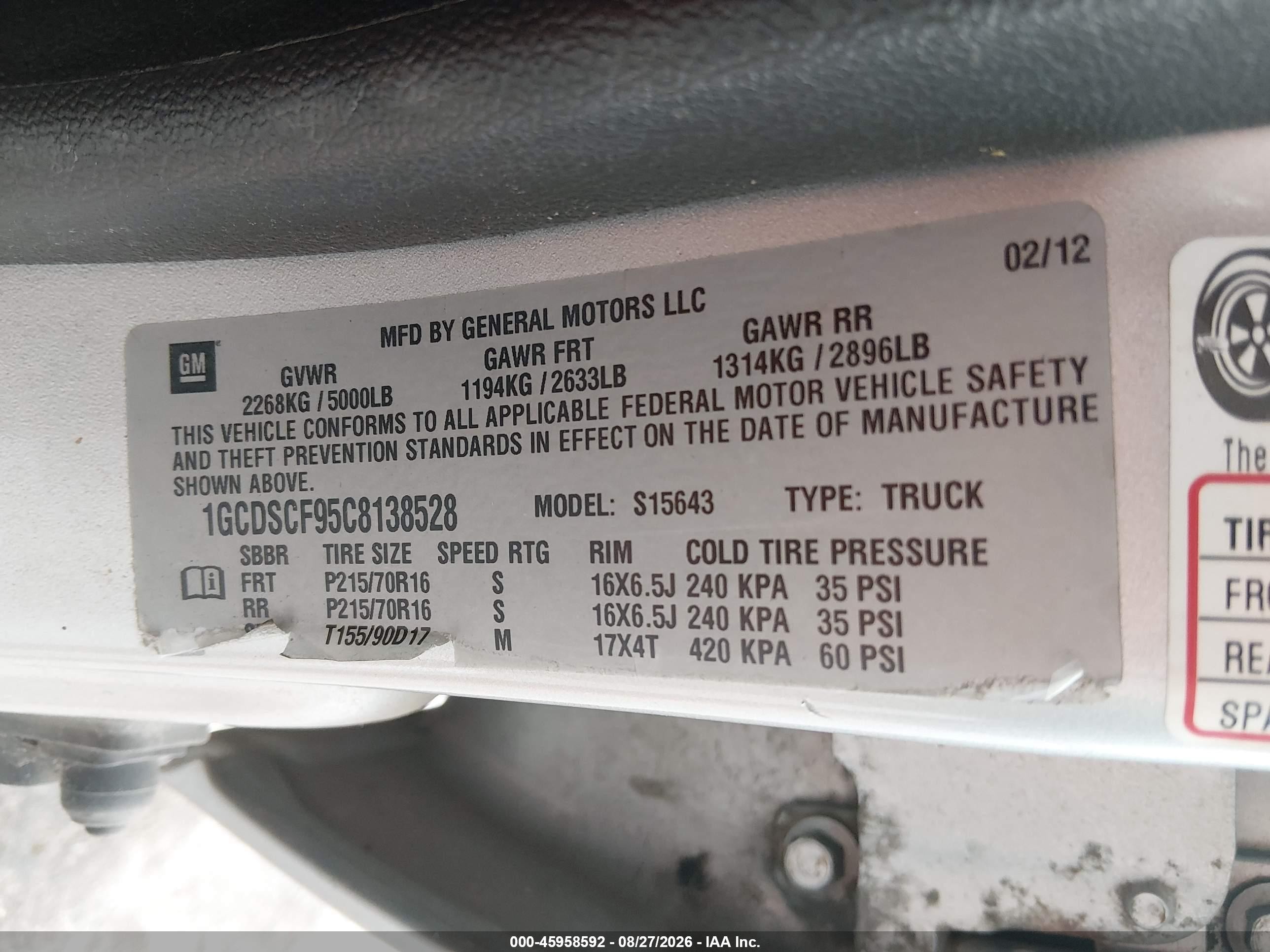 2012 Chevrolet Colorado Lt W/1lt Серебряный vin: 1GCDSCF95C8138528