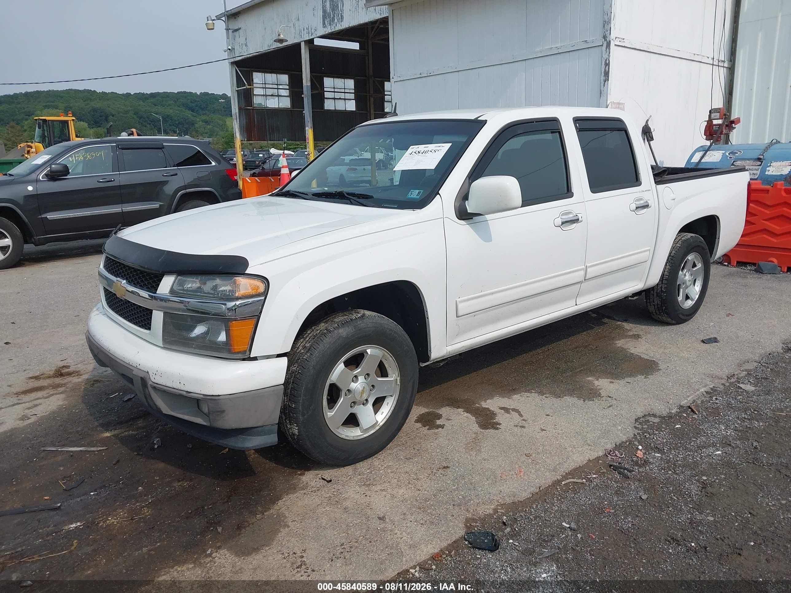 2012 Chevrolet Colorado Lt W/1lt White vin: 1GCDSCF95C8160643