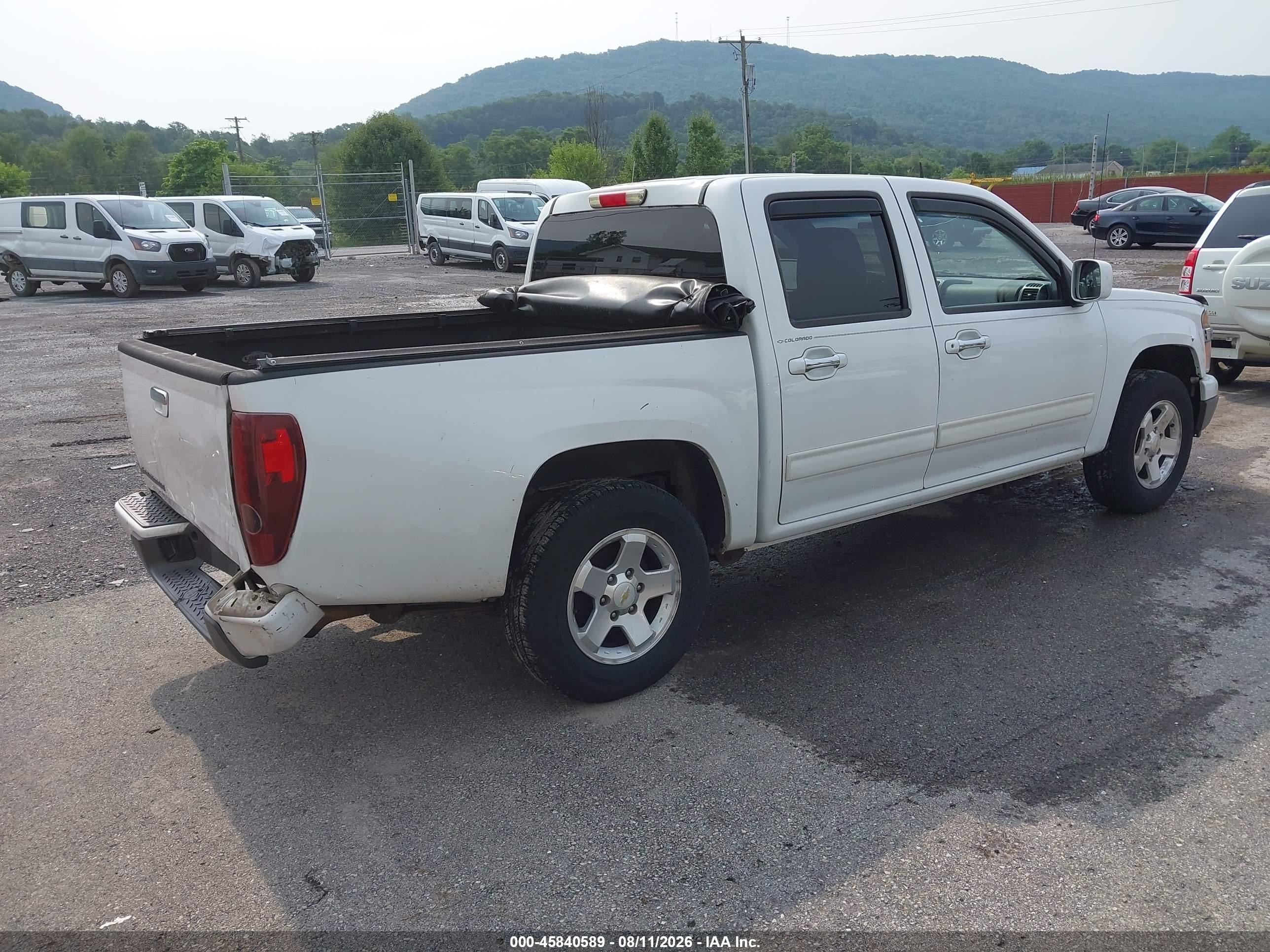 2012 Chevrolet Colorado Lt W/1lt White vin: 1GCDSCF95C8160643