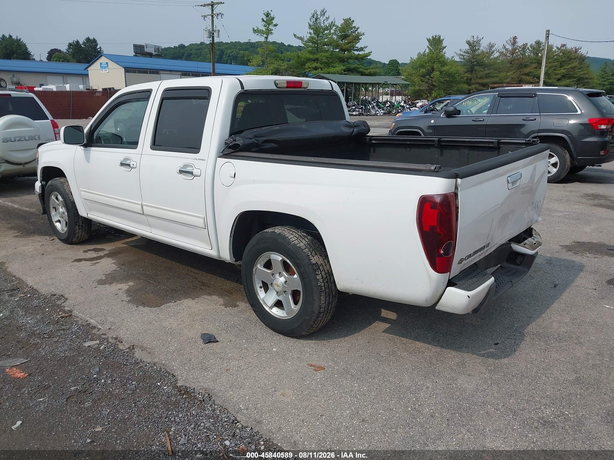 2012 Chevrolet Colorado Lt W/1lt White vin: 1GCDSCF95C8160643