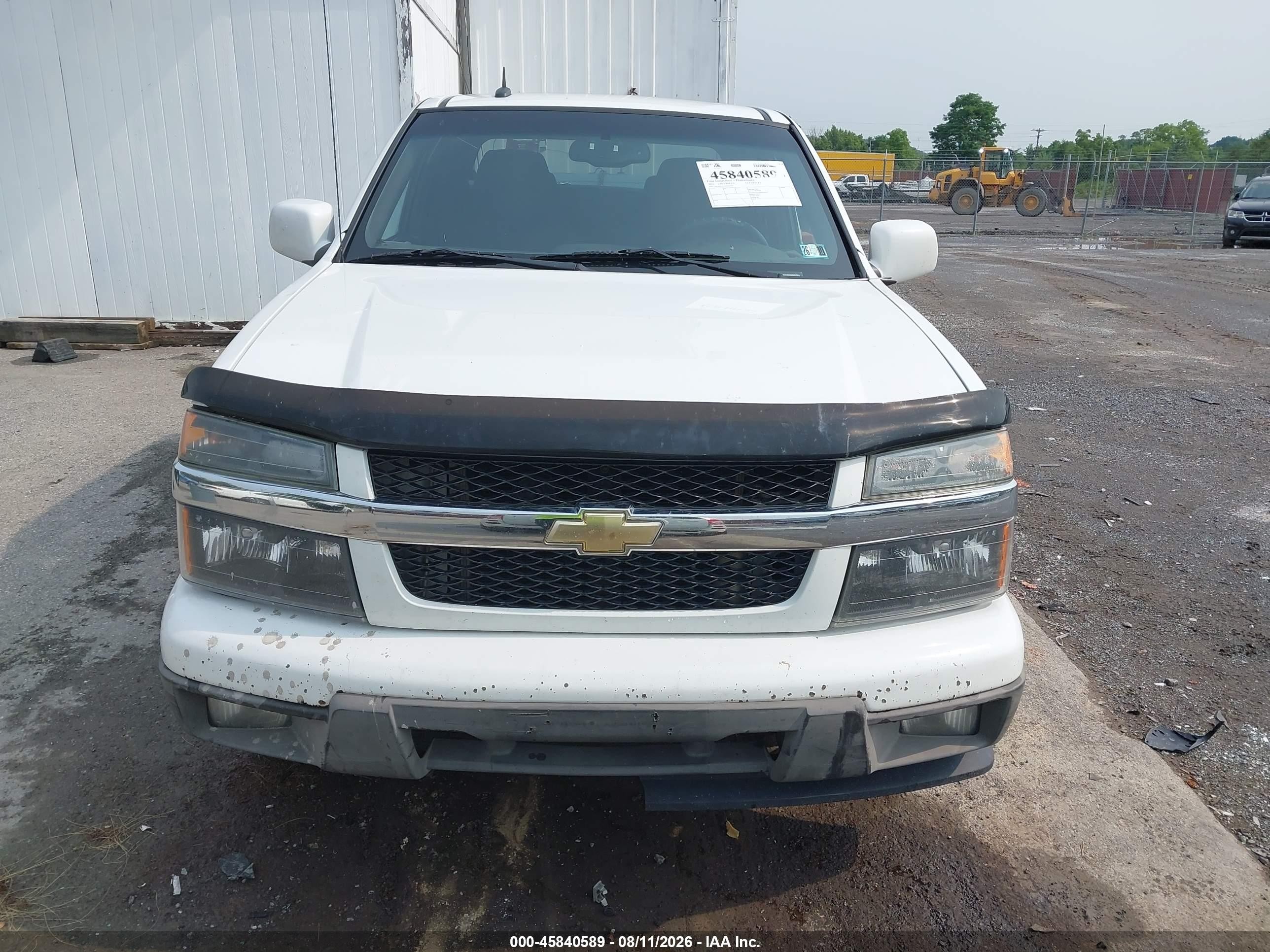 2012 Chevrolet Colorado Lt W/1lt White vin: 1GCDSCF95C8160643