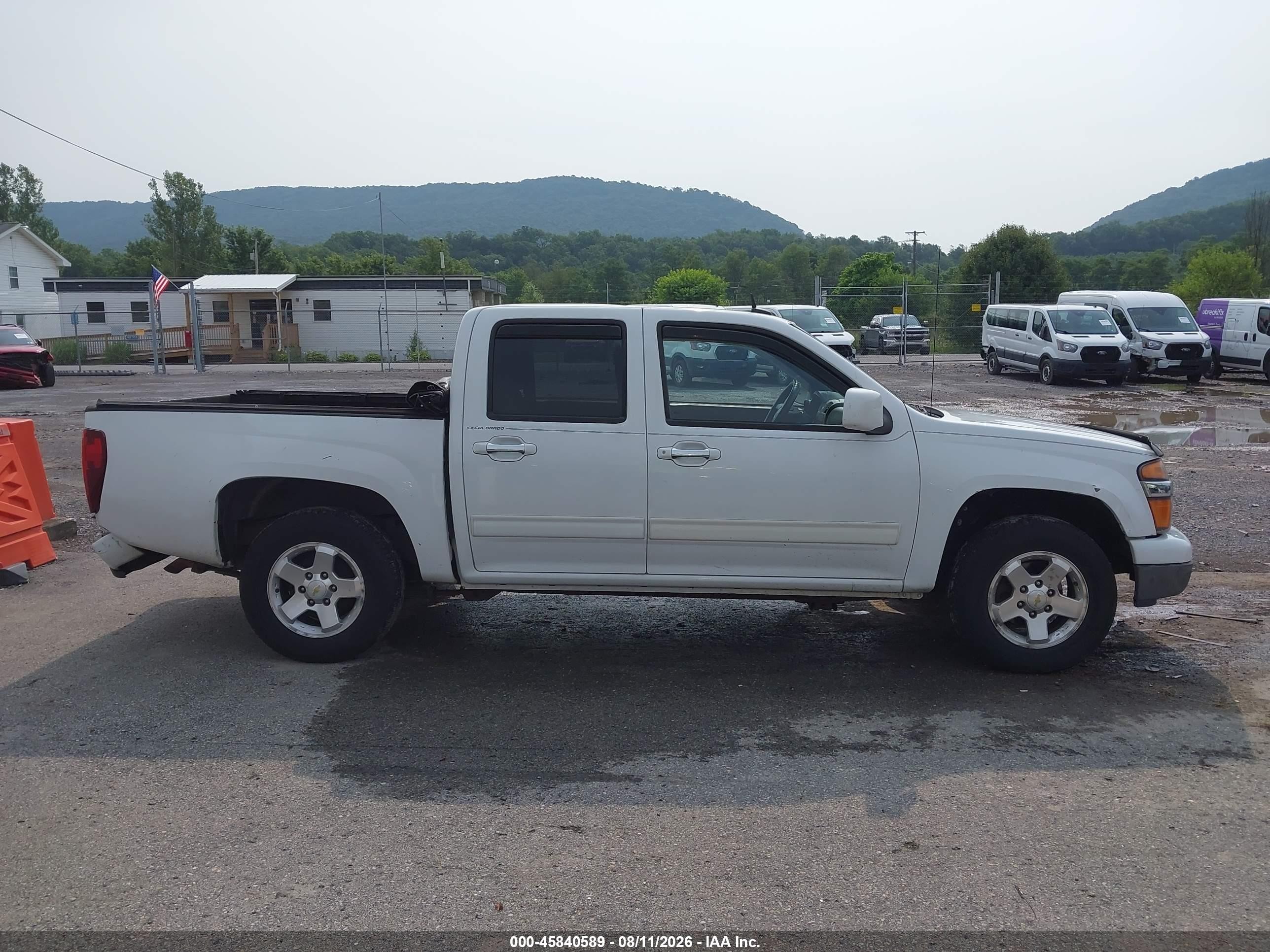 2012 Chevrolet Colorado Lt W/1lt White vin: 1GCDSCF95C8160643