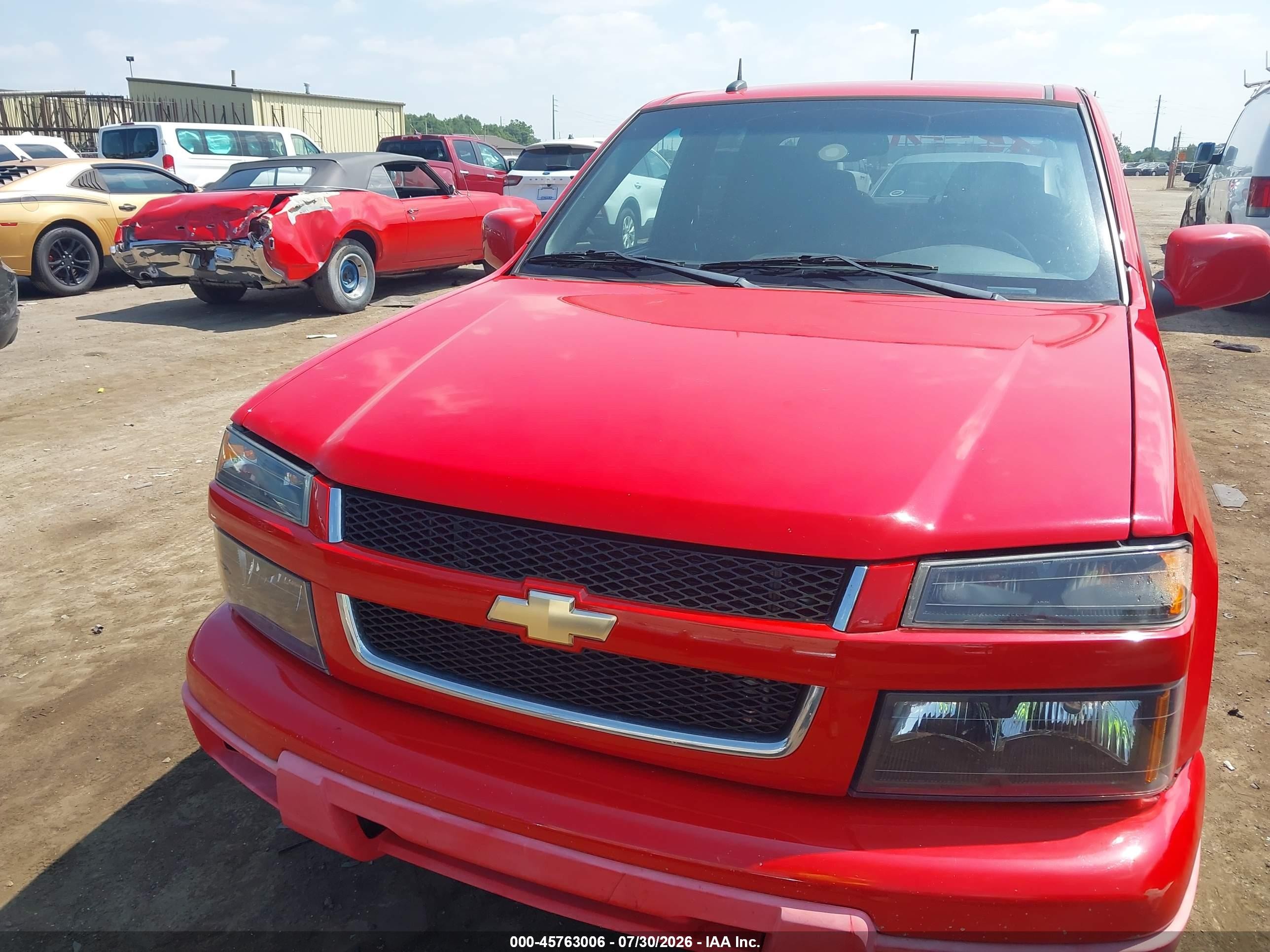 2012 Chevrolet Colorado Lt W/1lt Red vin: 1GCDSCF96C8166225
