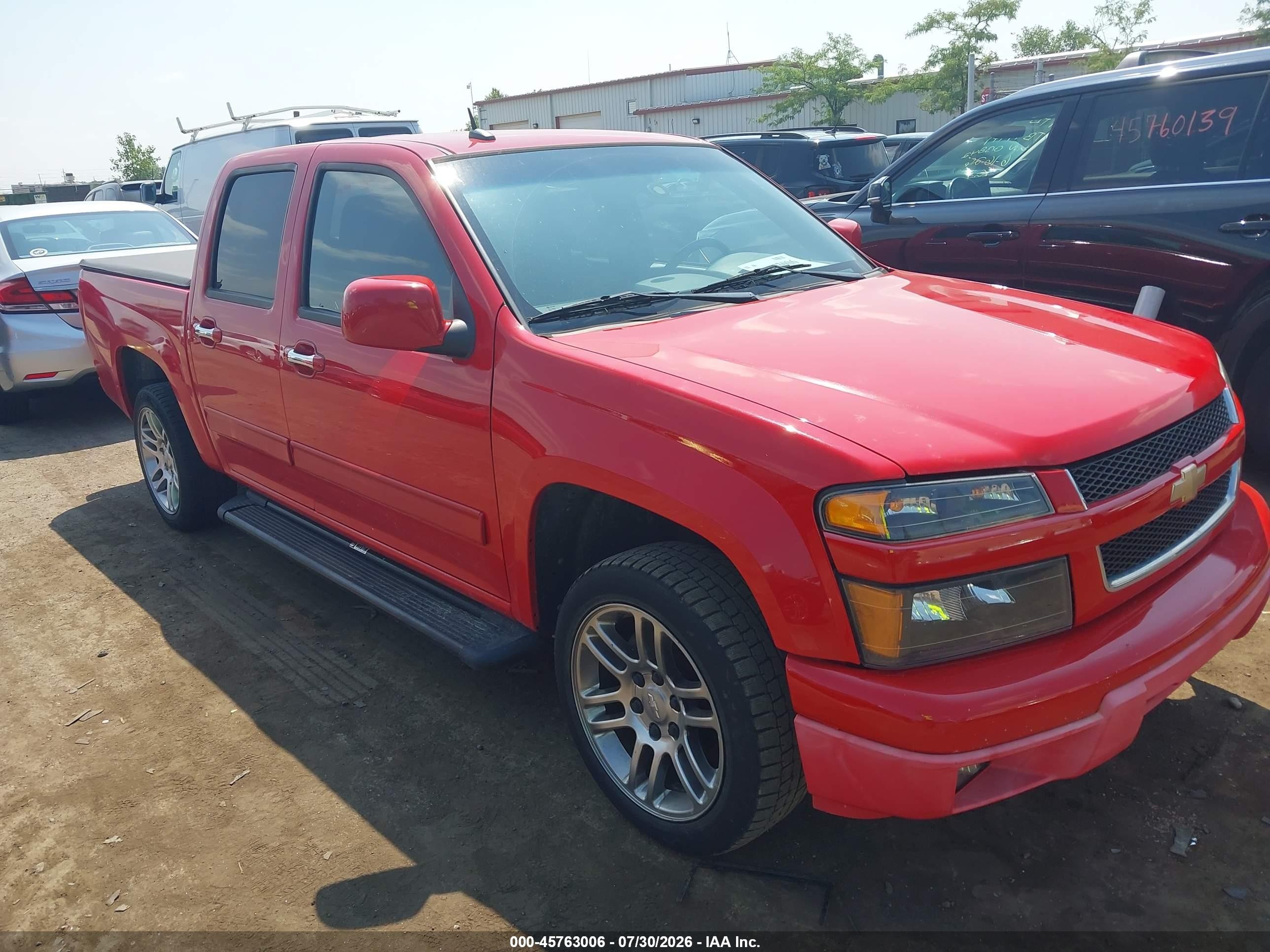 2012 Chevrolet Colorado Lt W/1lt Red vin: 1GCDSCF96C8166225