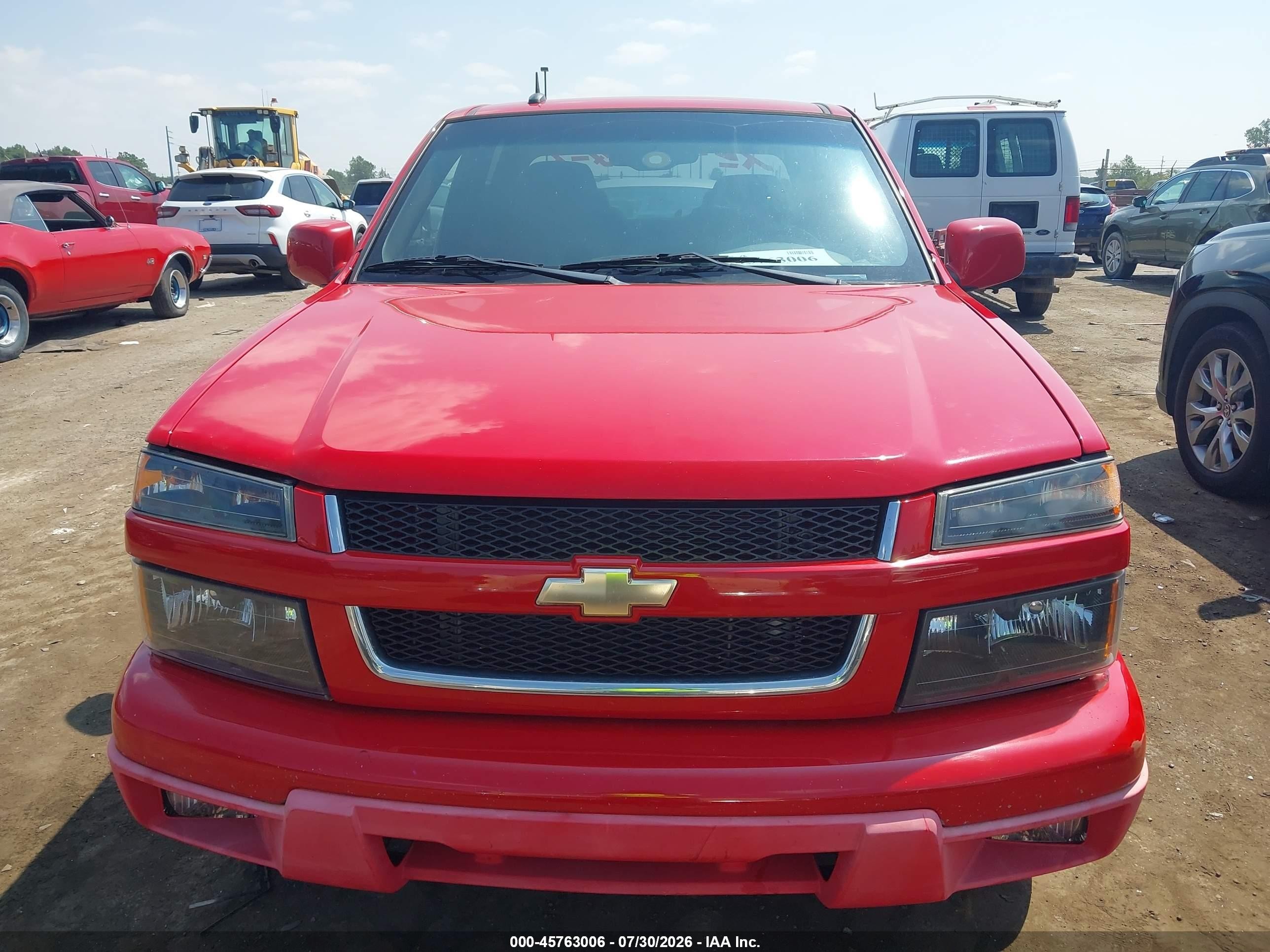 2012 Chevrolet Colorado Lt W/1lt Red vin: 1GCDSCF96C8166225
