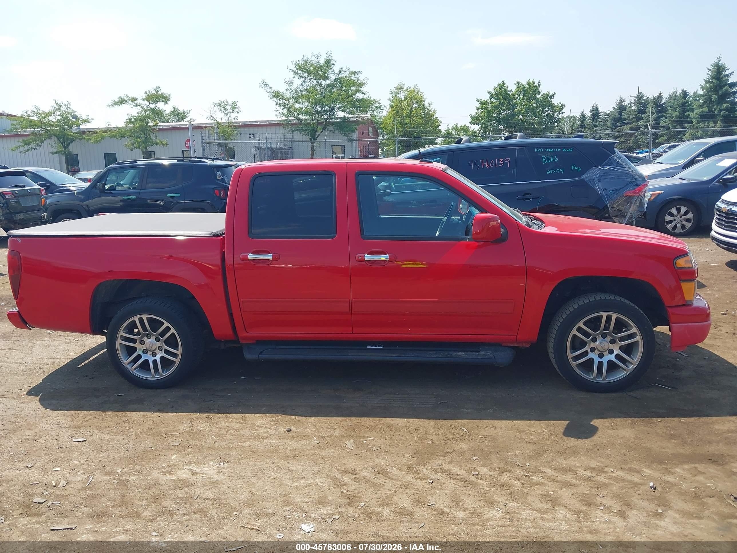 2012 Chevrolet Colorado Lt W/1lt Red vin: 1GCDSCF96C8166225