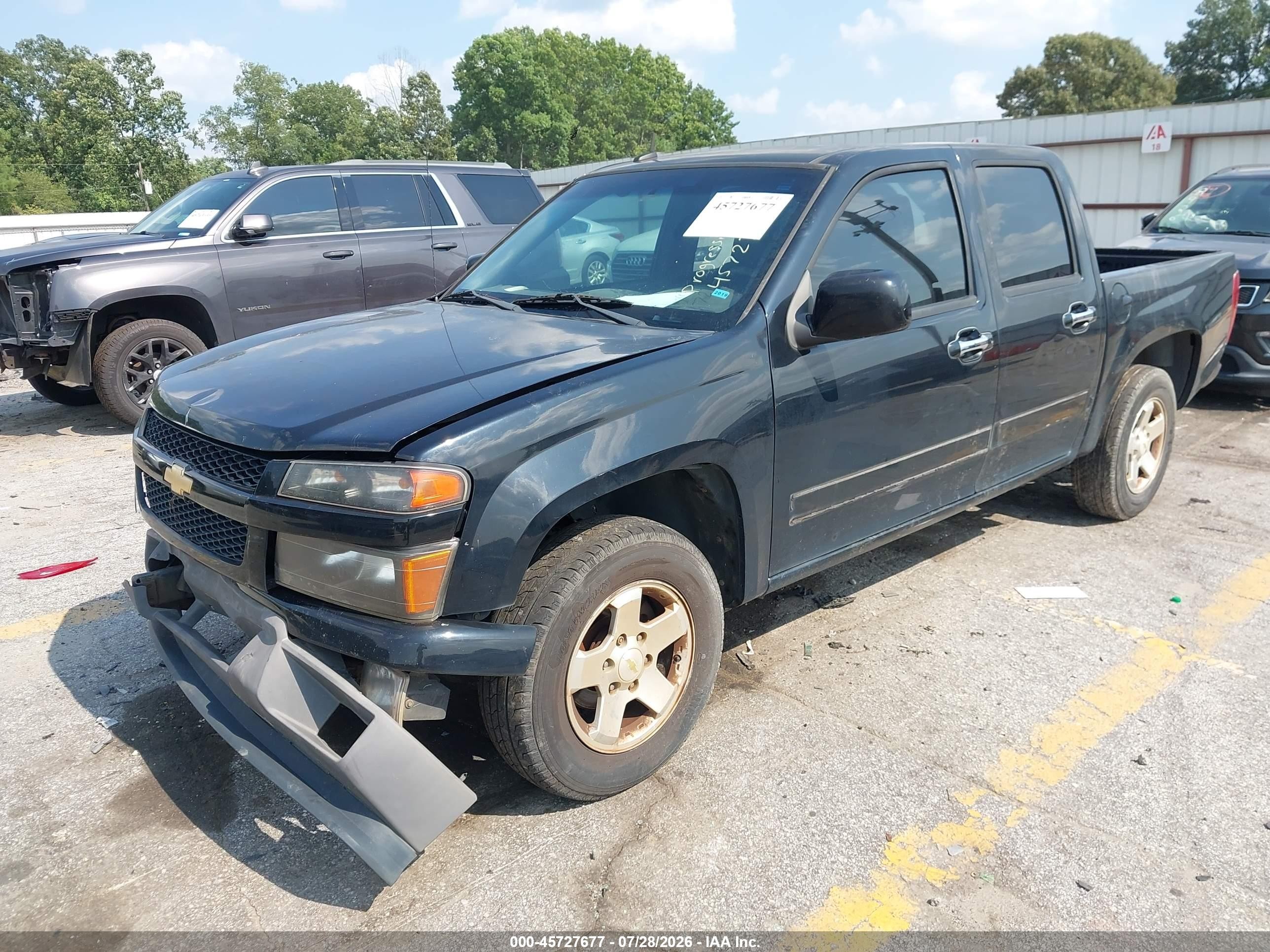 2012 Chevrolet Colorado Lt W/1lt Black vin: 1GCDSCF9XC8166809