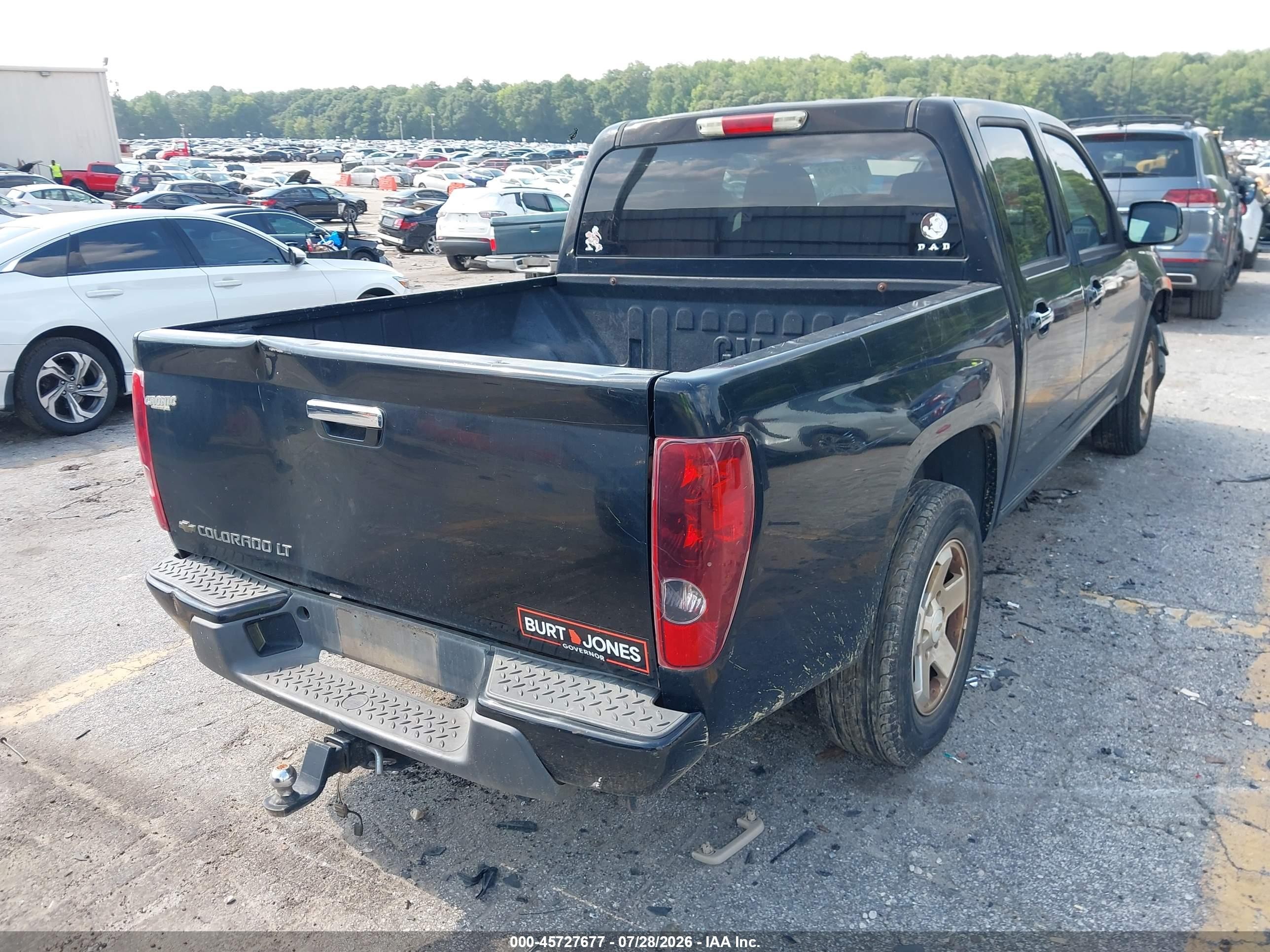 2012 Chevrolet Colorado Lt W/1lt Black vin: 1GCDSCF9XC8166809