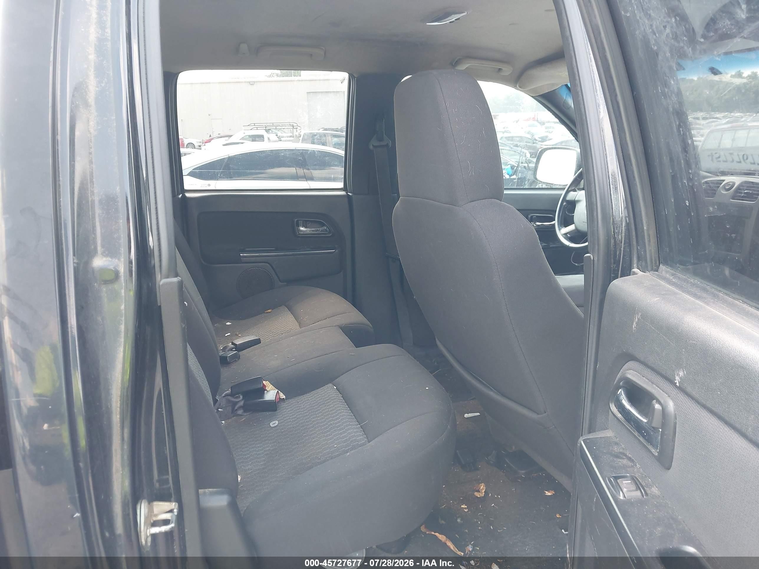 2012 Chevrolet Colorado Lt W/1lt Black vin: 1GCDSCF9XC8166809