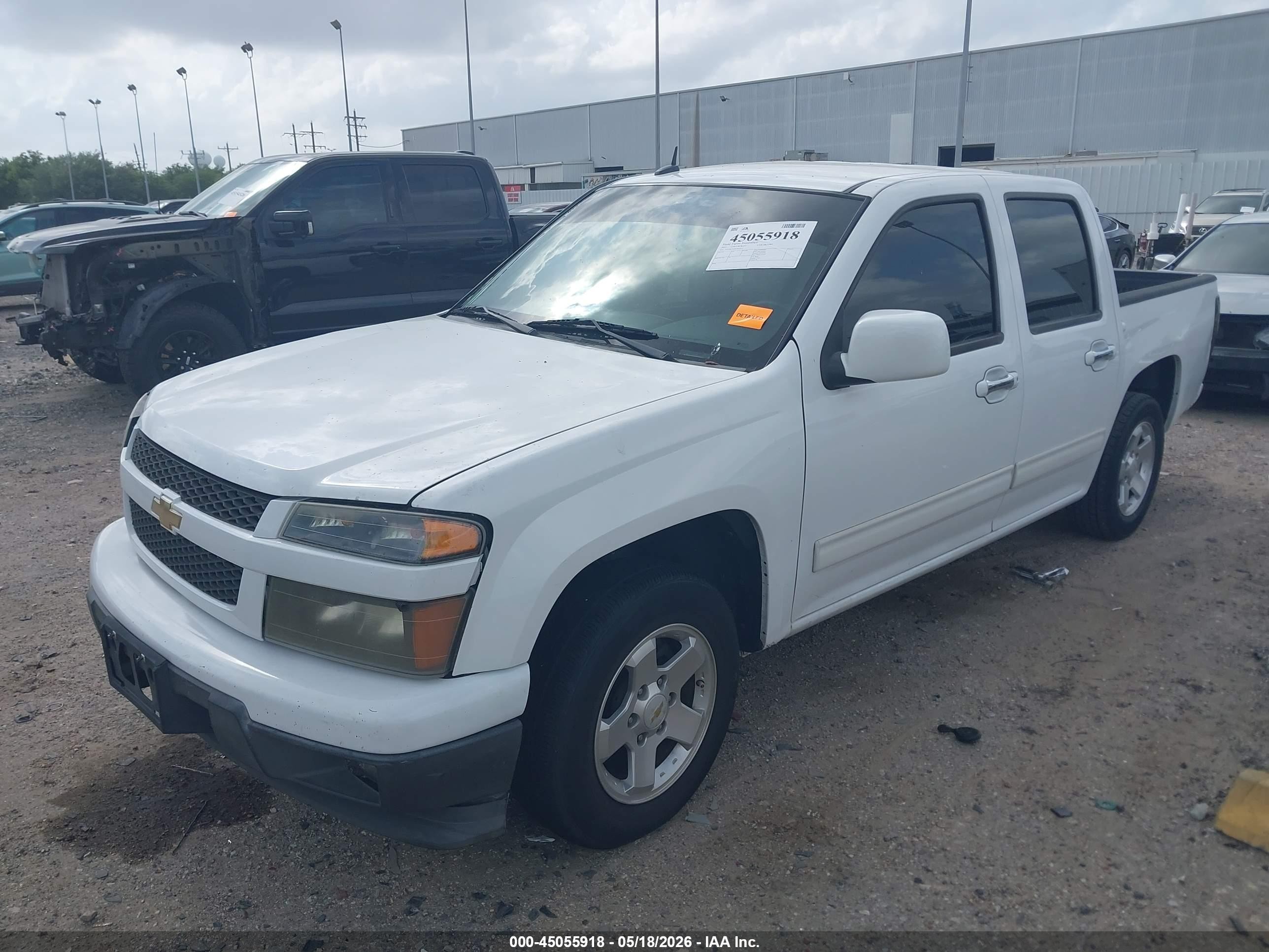 2012 Chevrolet Colorado 1lt White vin: 1GCDSCFE0C8102131