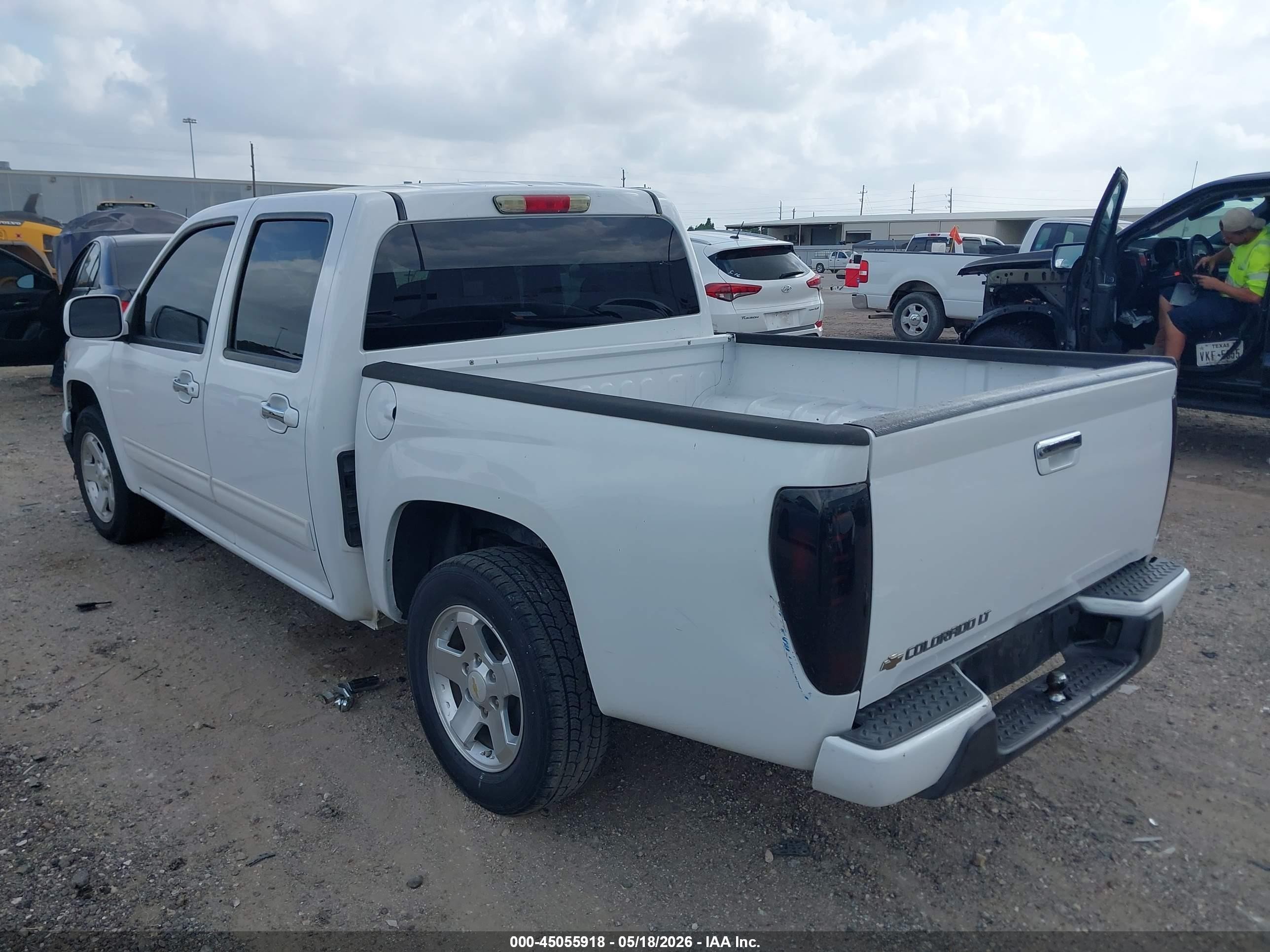 2012 Chevrolet Colorado 1lt White vin: 1GCDSCFE0C8102131