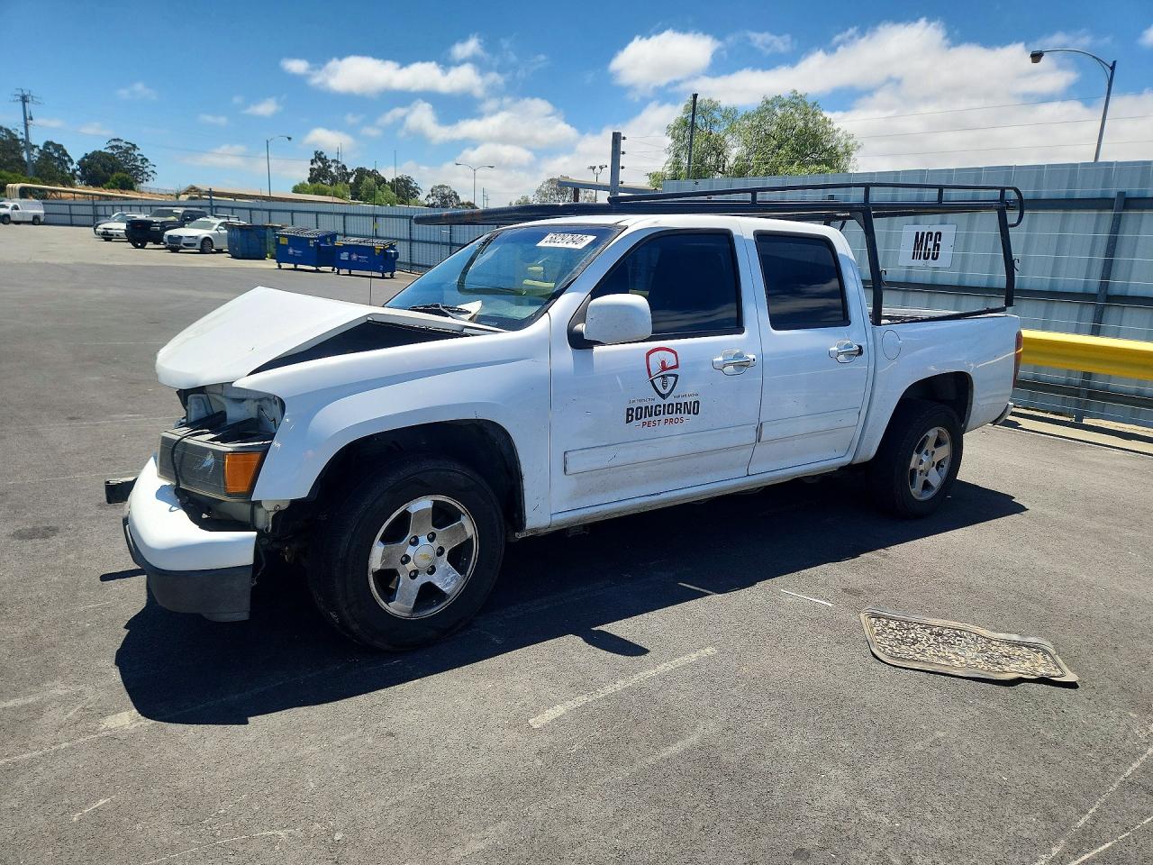 2012 Chevrolet Colorado Lt White vin: 1GCDSCFE1C8169885