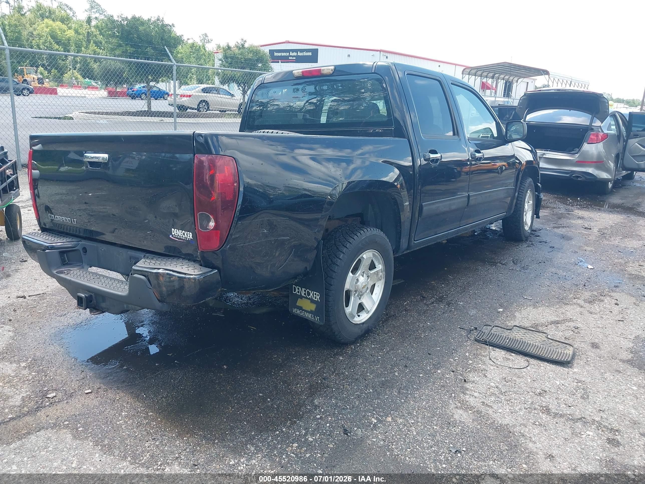 2012 Chevrolet Colorado Lt W/1lt Black vin: 1GCDSCFE6C8165007