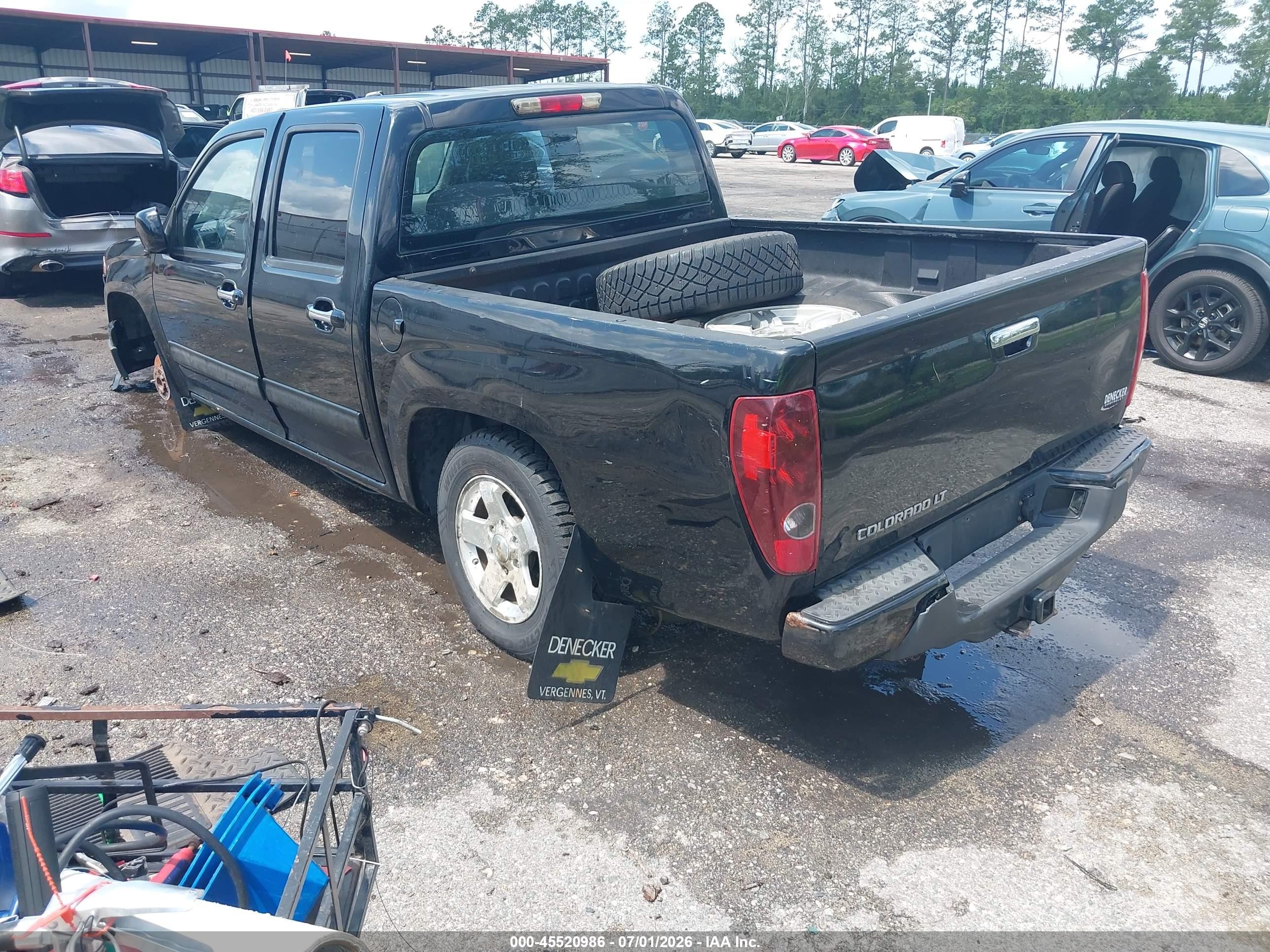 2012 Chevrolet Colorado Lt W/1lt Black vin: 1GCDSCFE6C8165007