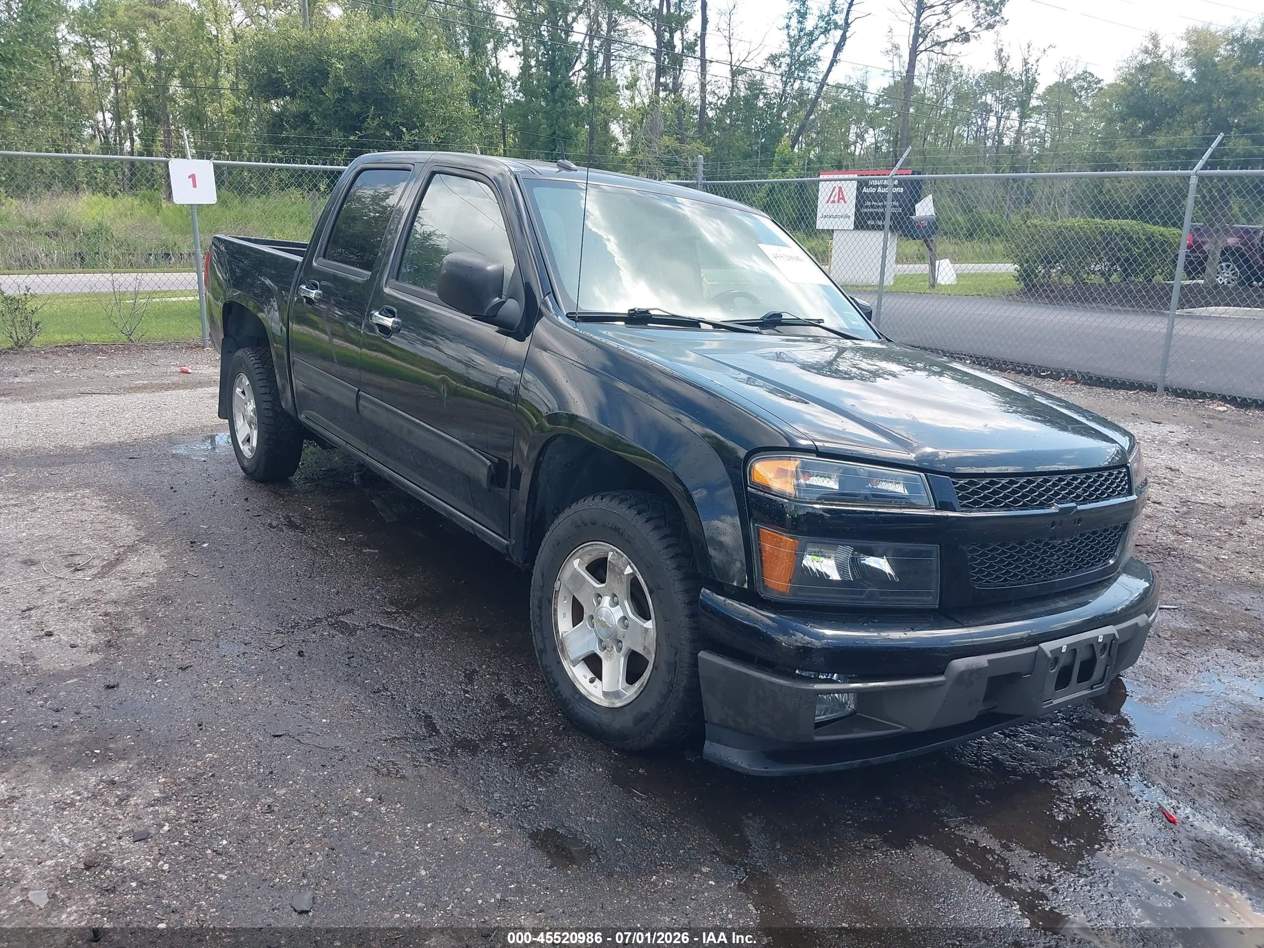 2012 Chevrolet Colorado Lt W/1lt Black vin: 1GCDSCFE6C8165007