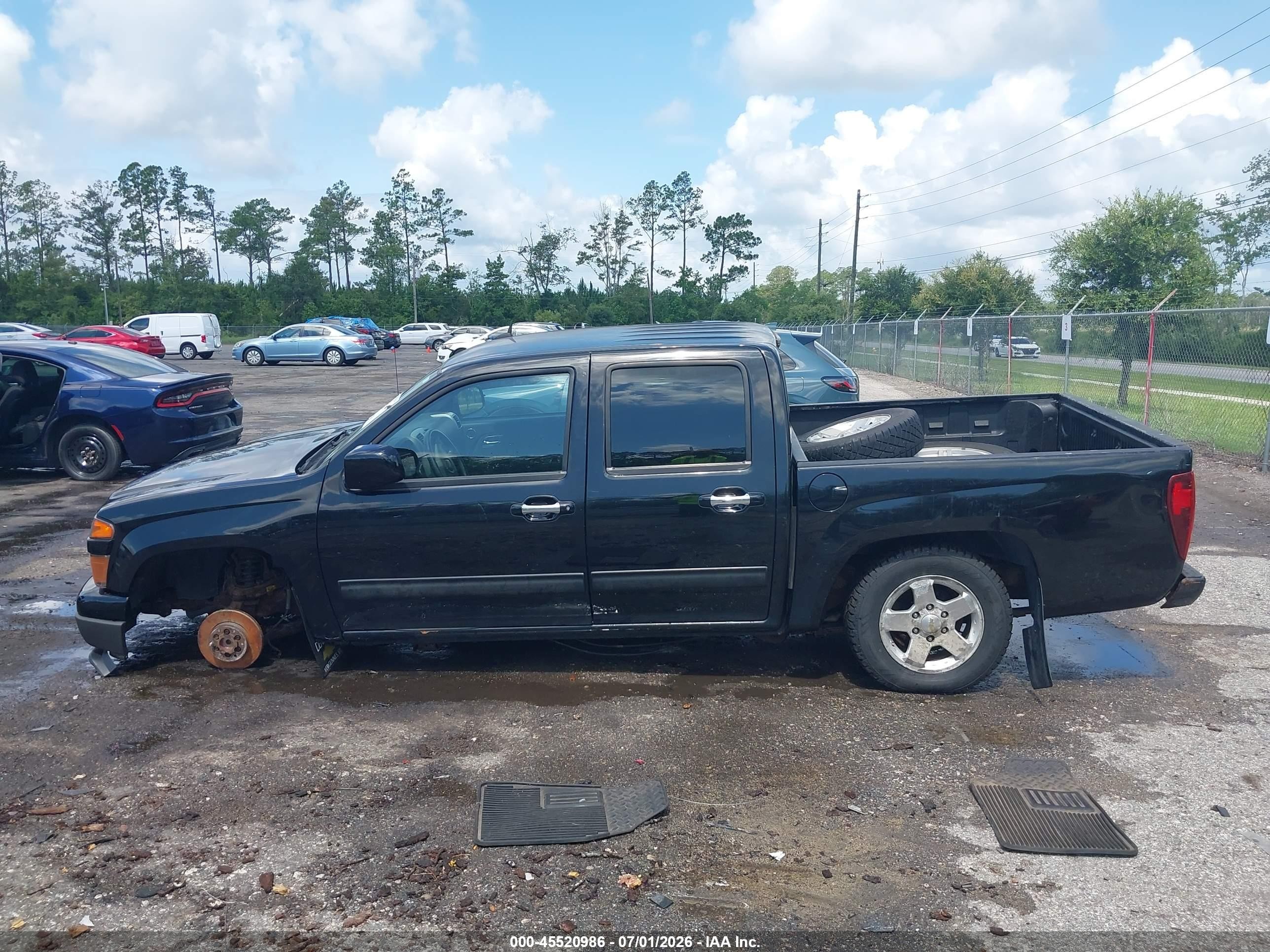 2012 Chevrolet Colorado Lt W/1lt Black vin: 1GCDSCFE6C8165007