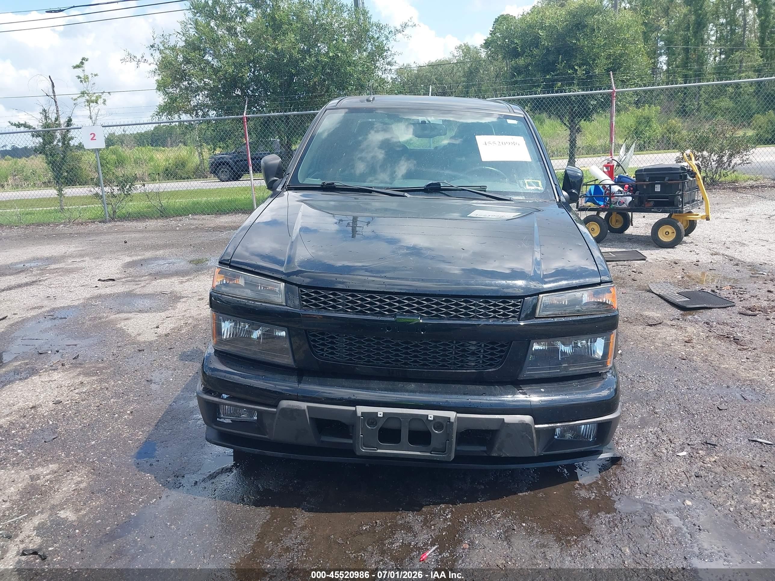 2012 Chevrolet Colorado Lt W/1lt Black vin: 1GCDSCFE6C8165007