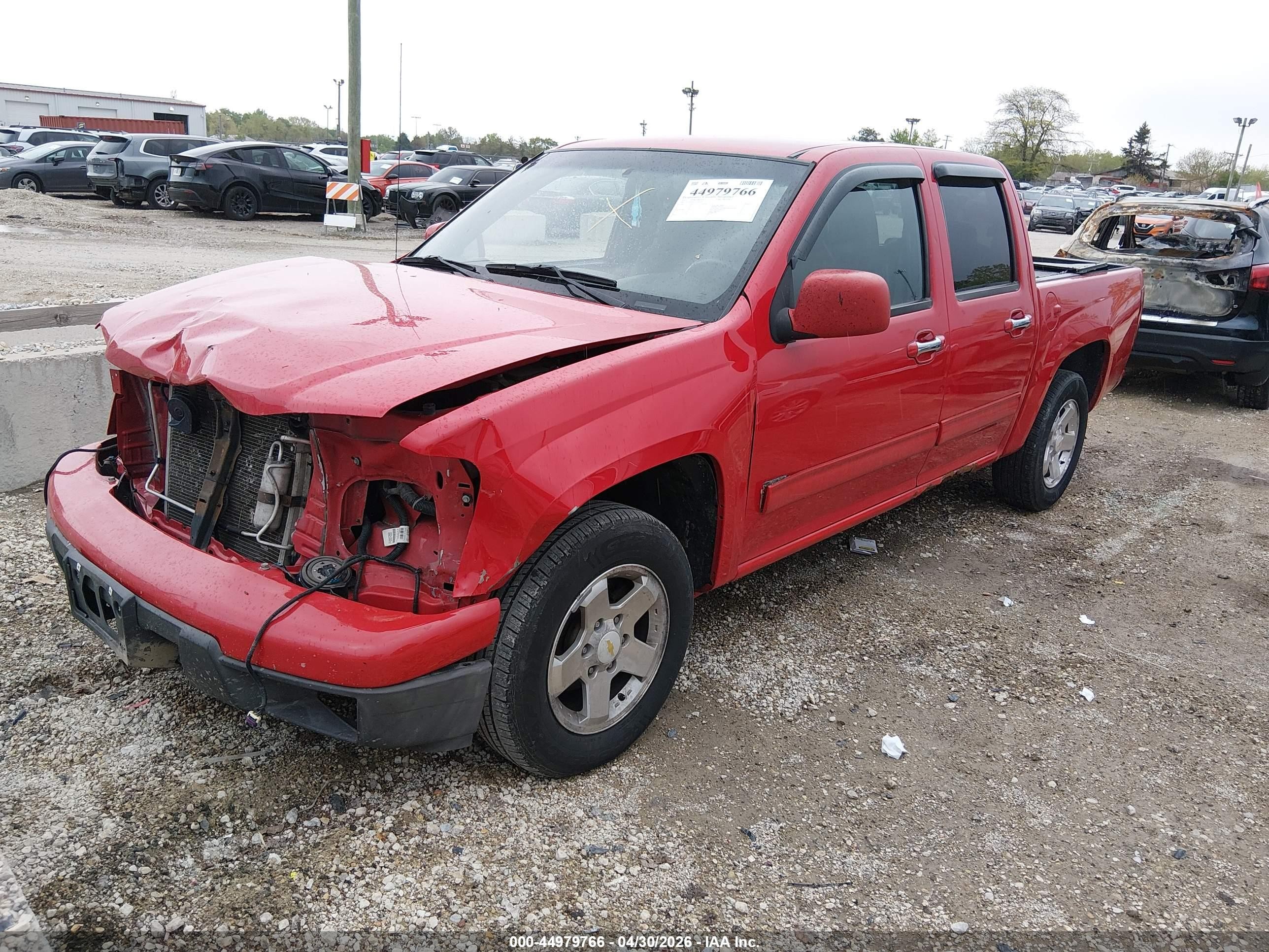 2012 Chevrolet Colorado 1lt Red vin: 1GCDSCFE7C8104149