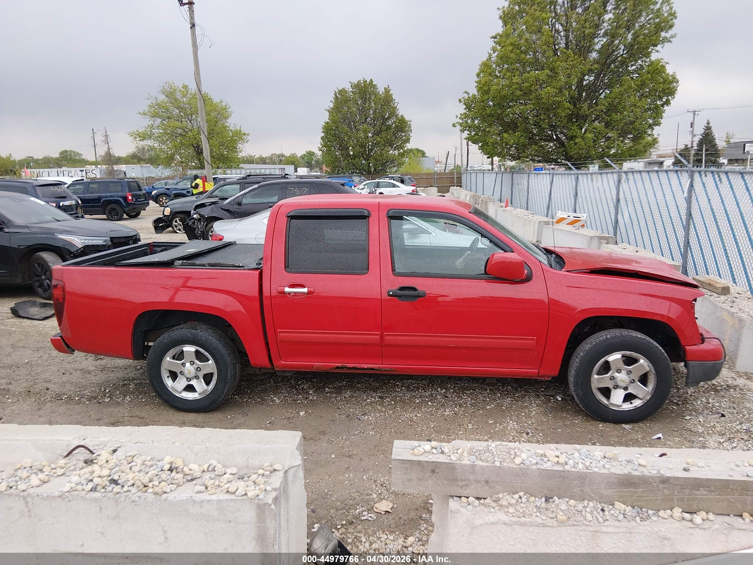 2012 Chevrolet Colorado 1lt Red vin: 1GCDSCFE7C8104149