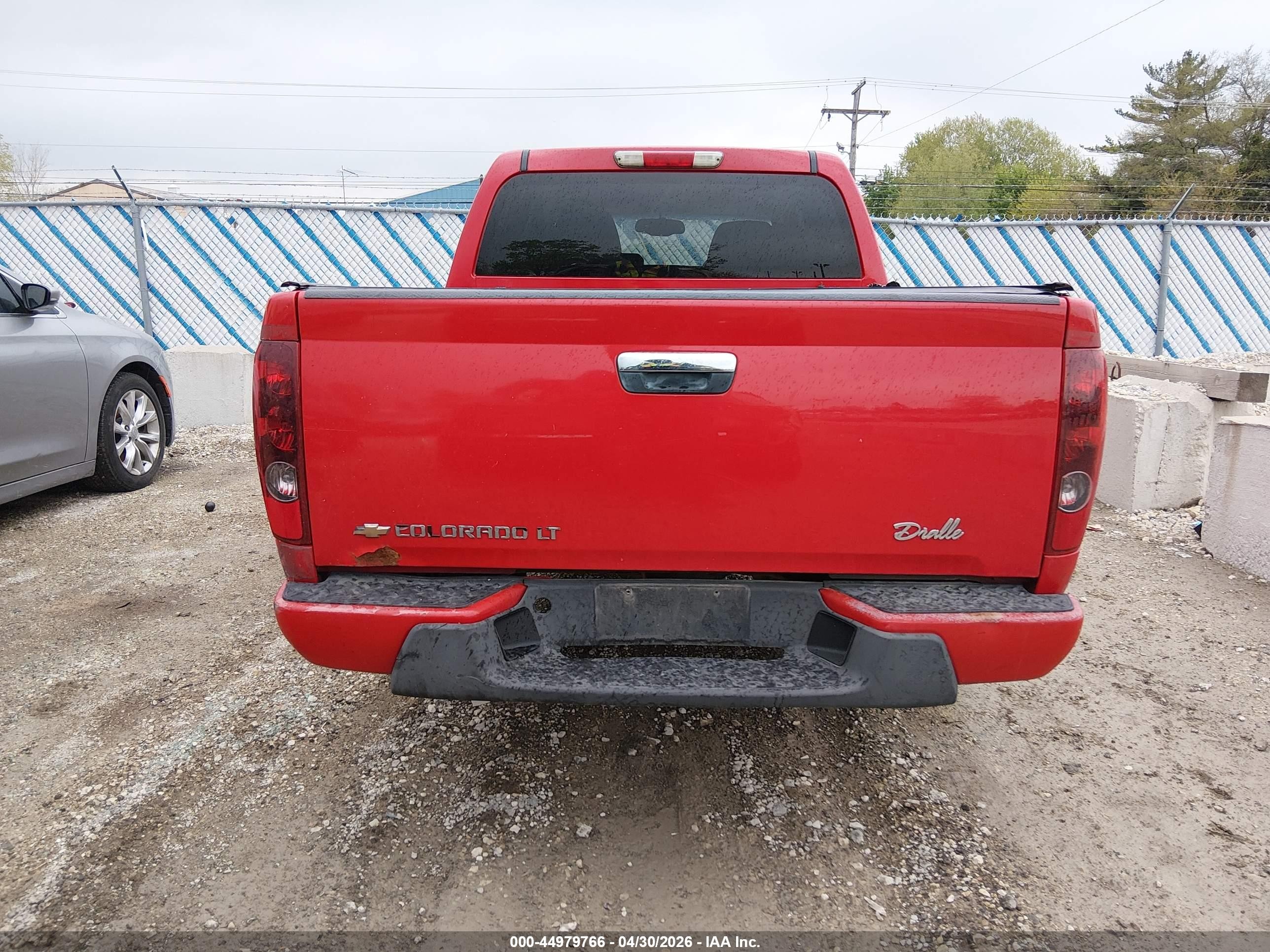2012 Chevrolet Colorado 1lt Red vin: 1GCDSCFE7C8104149